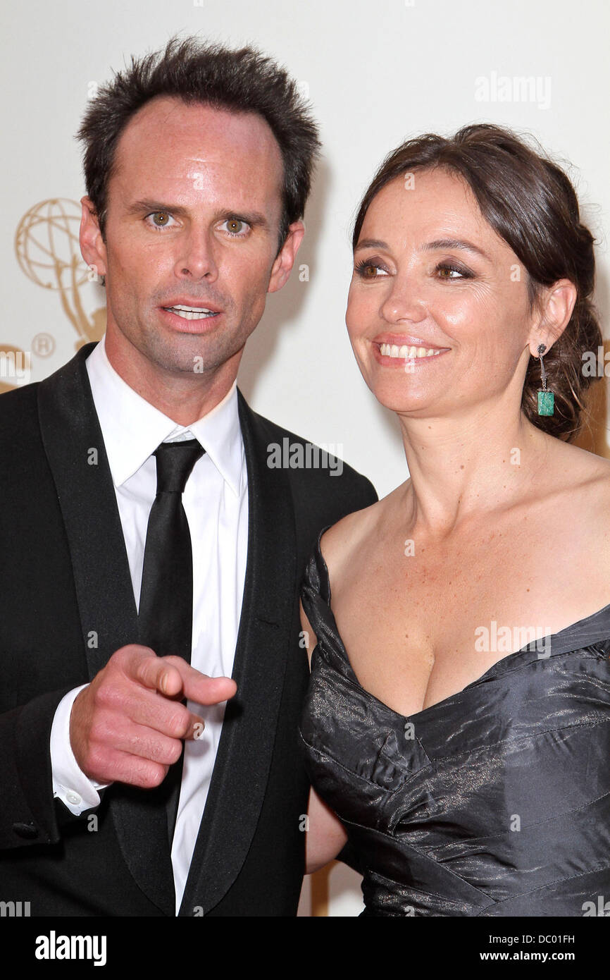 Walton James Burgevin et Nadia Conners La 63e Primetime Emmy Awards tenue au Nokia Theater - Arrivées Los Angeles, Californie - 18.09.11 Banque D'Images