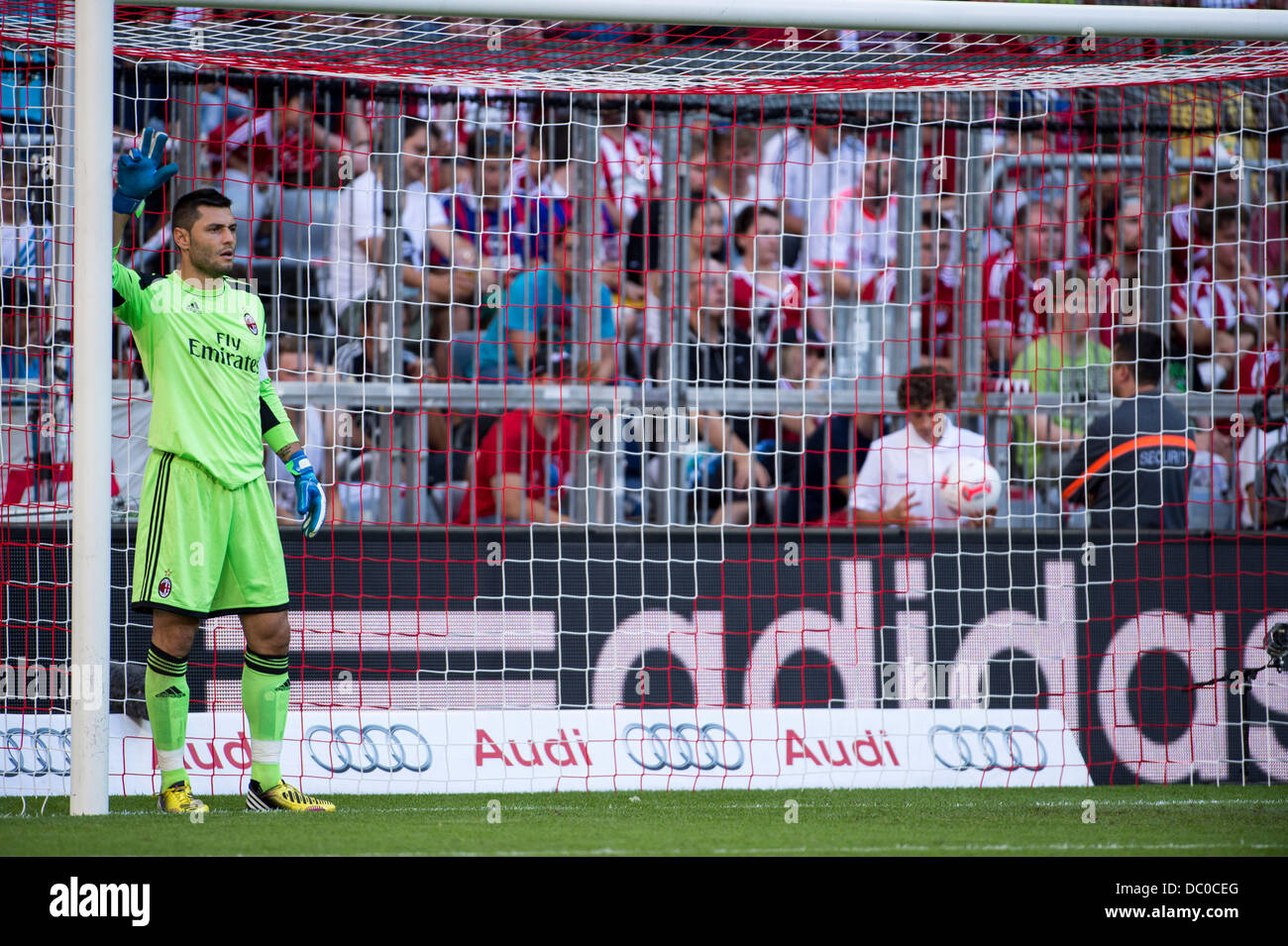 Munich, Allemagne. 1er août 2013. Marco Amelia (Milan) Football / Soccer : Audi Cup 2013 match entre l'AC Milan 1-0 Sao Paulo FC à l'Allianz Arena de Munich, Allemagne . © Maurizio Borsari/AFLO/Alamy Live News Banque D'Images