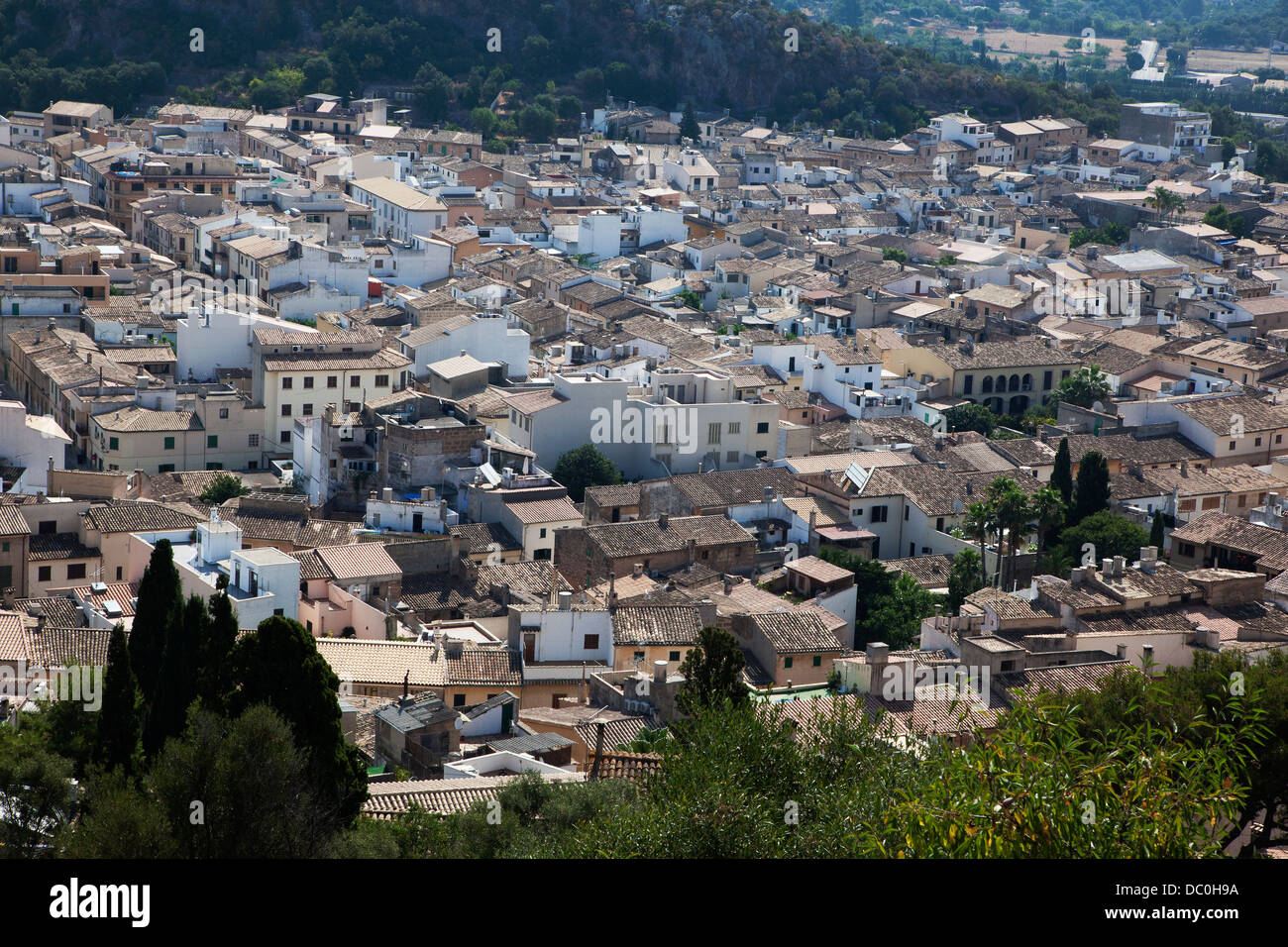Vieille ville de Pollensa, Majorque, Espagne Banque D'Images