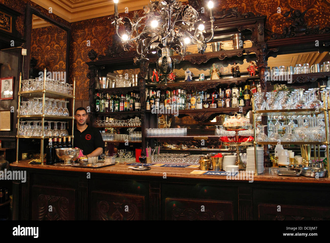 Bruxelles Belgique Europe cafe Le Cirio café bar et restaurant du vieux monde Banque D'Images