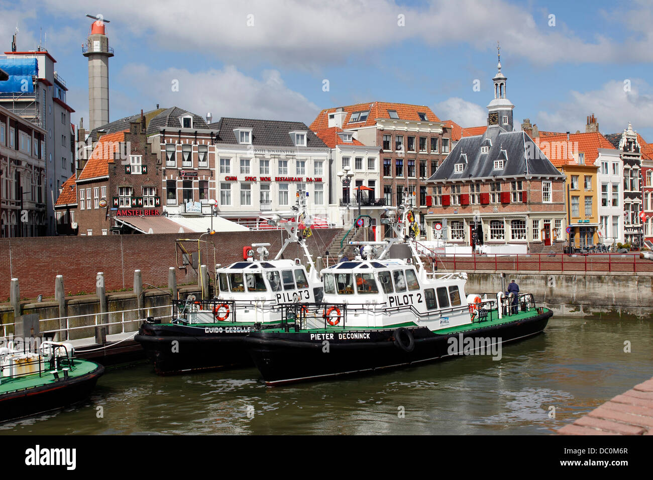 Vlissingen Hollande Europe de la mer du Nord de la péninsule de Walcheren Harbour Town Banque D'Images