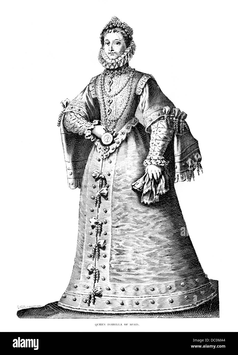1400s 1500s 1490s la reine Isabelle ESPAGNE PARRAINÉ CHRISTOPHE COLOMB VOYAGE 1492 À NOUVEAU MONDE Banque D'Images
