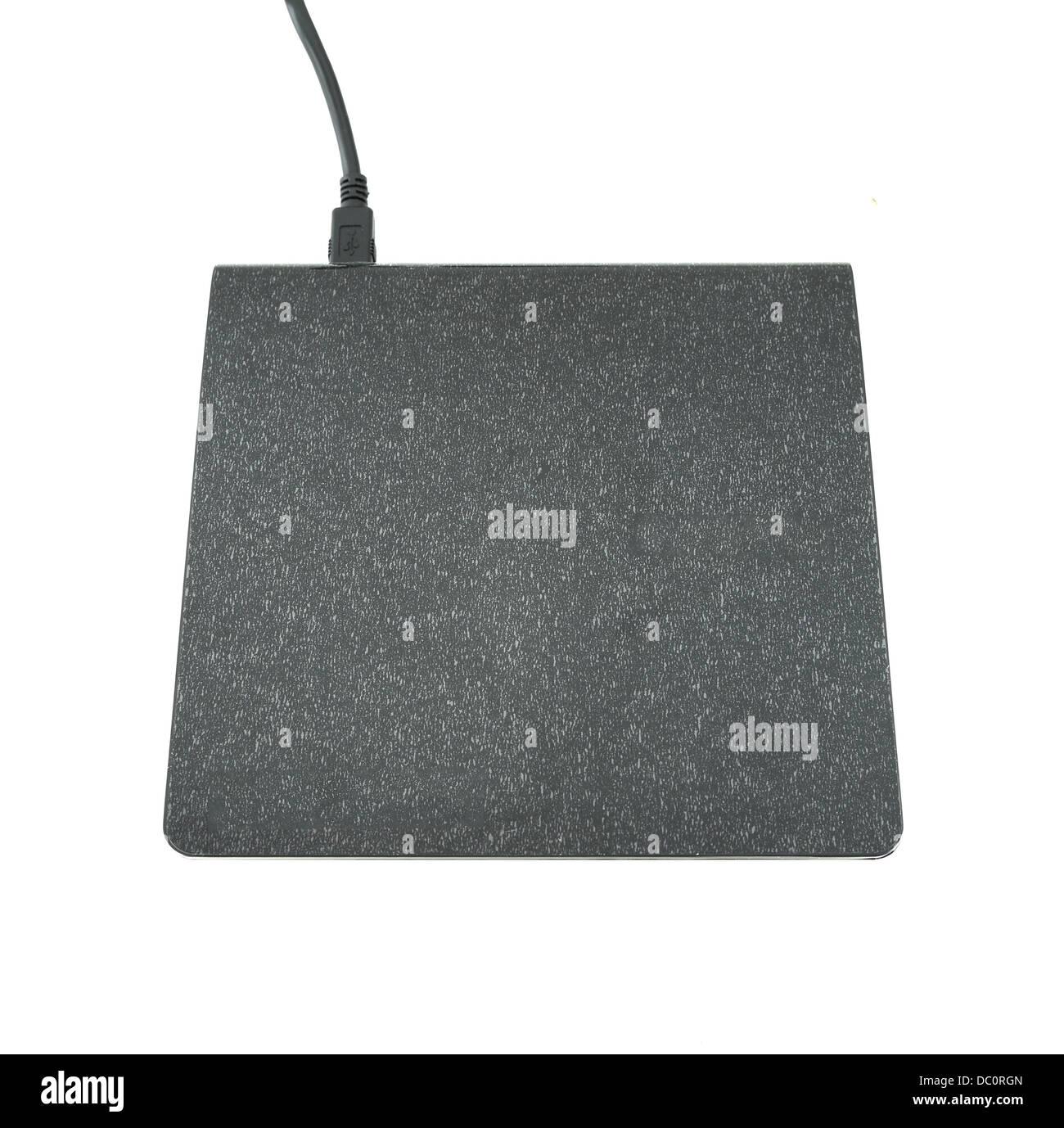 Cd/Dvd Portable lecteur externe sur fond blanc Banque D'Images