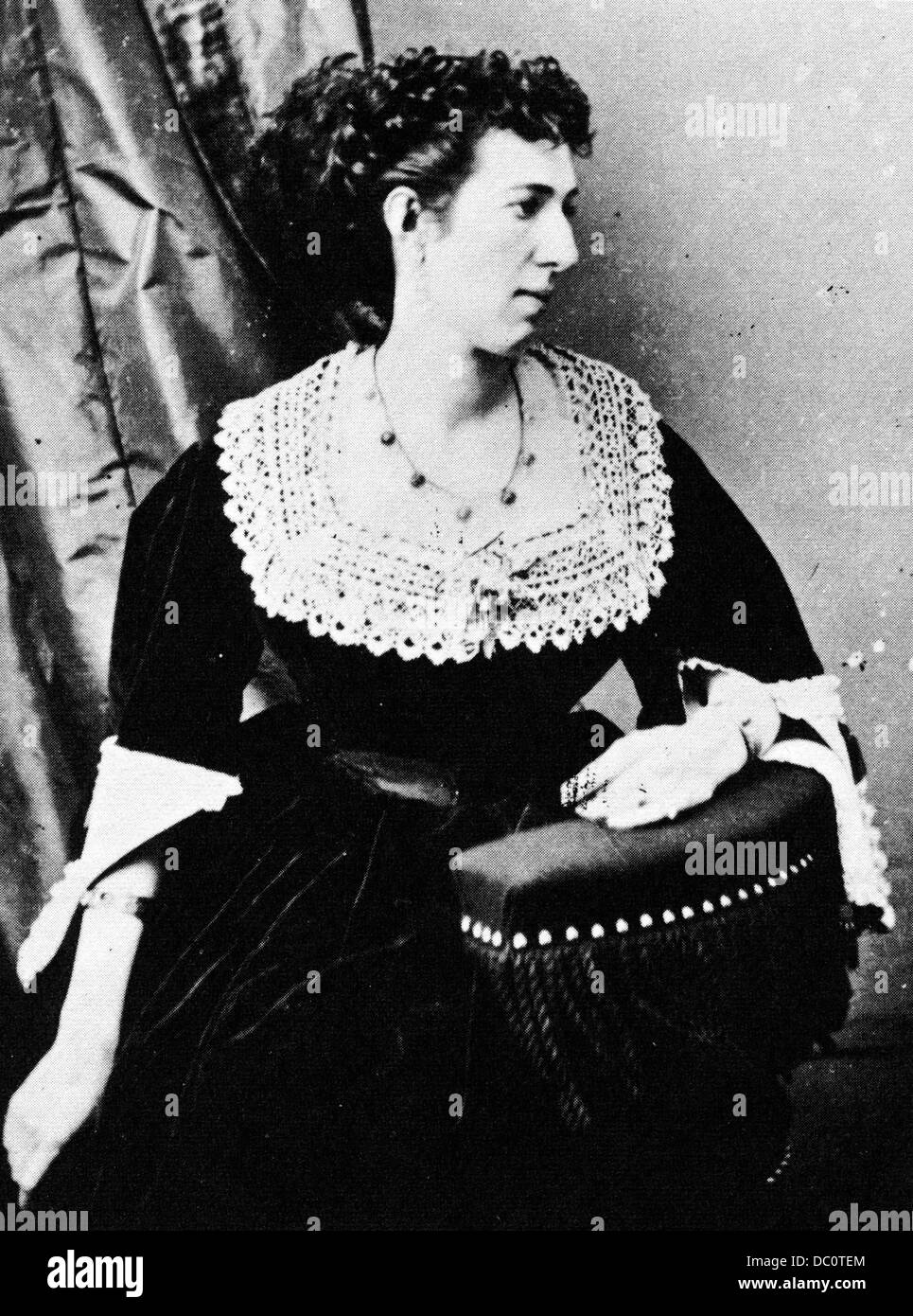 1800s 1860S BELLE BOYD L'ACTRICE ET ESPIONNE POUR LE SUD PENDANT LA GUERRE CIVILE AMÉRICAINE elle s'enfuit en Angleterre en 1863 Banque D'Images