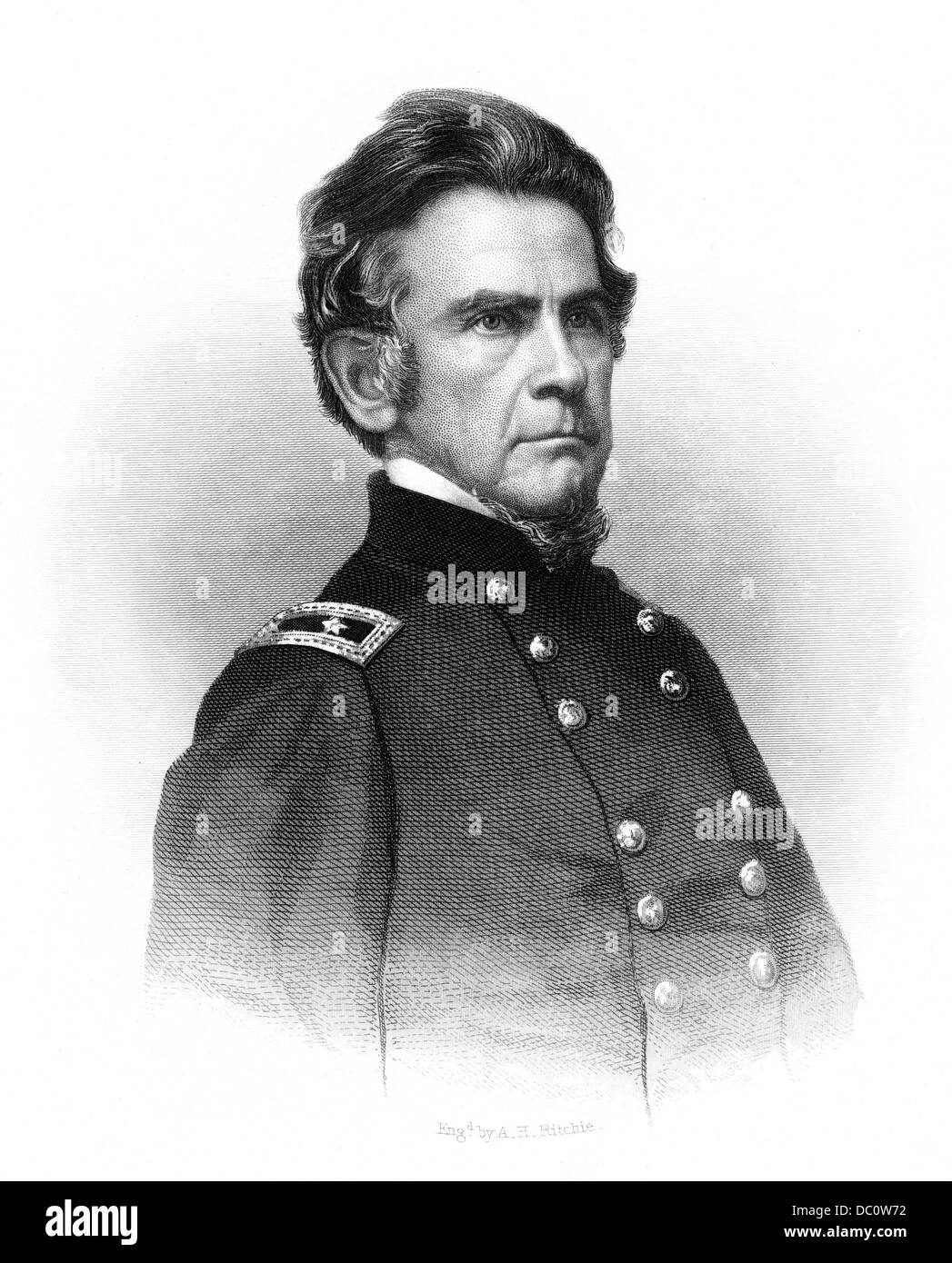 1862 MAJOR-GÉNÉRAL DE L'UNION ORMSBY M MITCHELL RAID COMMANDÉS Great Locomotive Chase EST MORT DE LA FIÈVRE JAUNE connu sous le nom de vieilles étoiles Astronome Banque D'Images