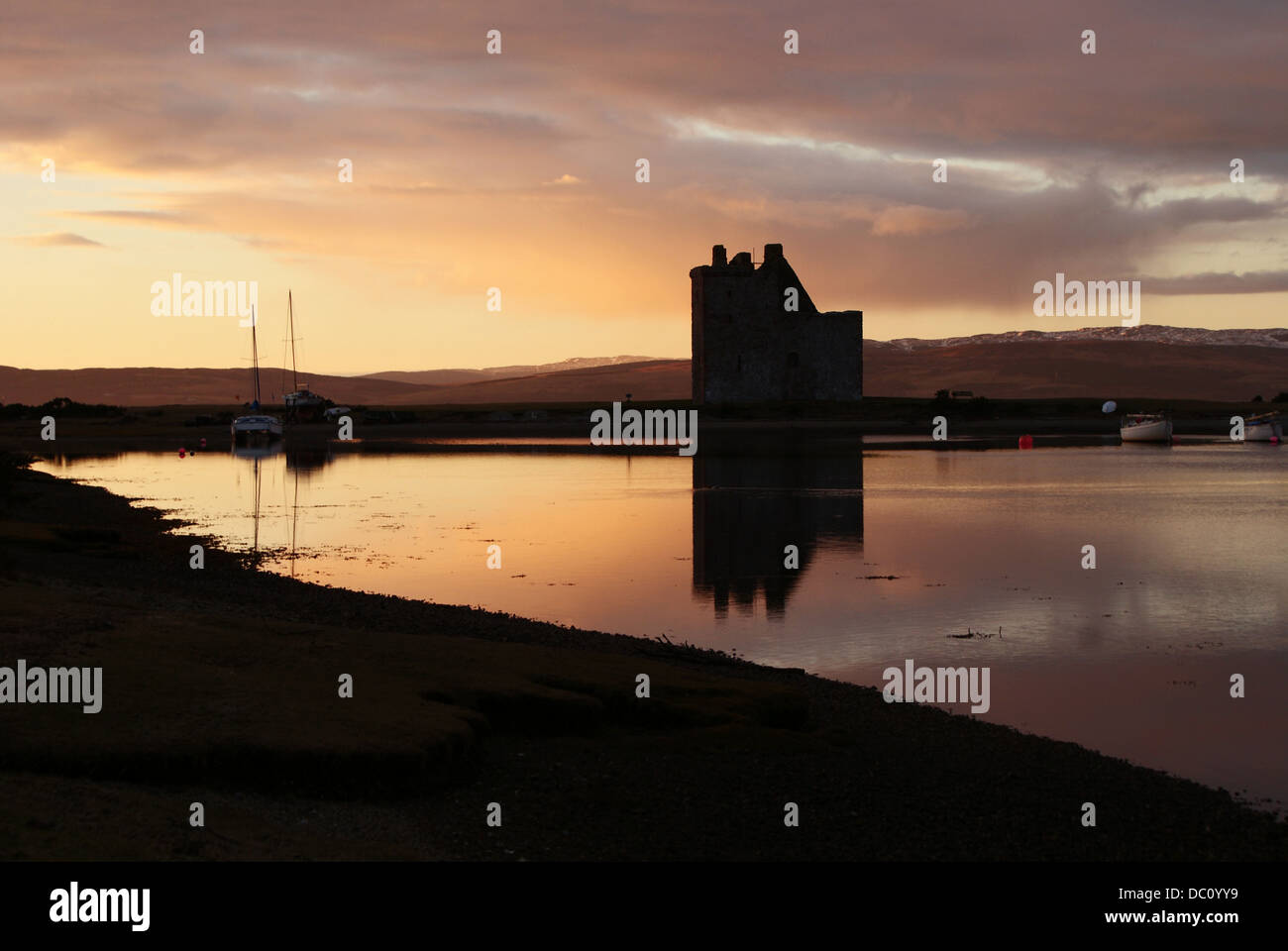 Lochranza Castle - Isle si Arran - Ecosse Banque D'Images