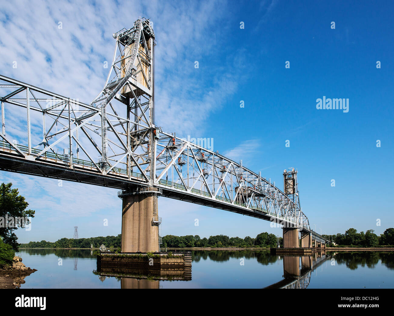 Burlington-Bristol Bridge, Burlington, New Jersey, USA Banque D'Images