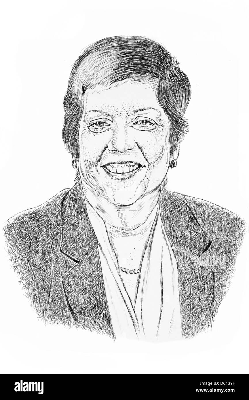 Illustration de Janet Napolitano, Président de l'Université de Californie Banque D'Images