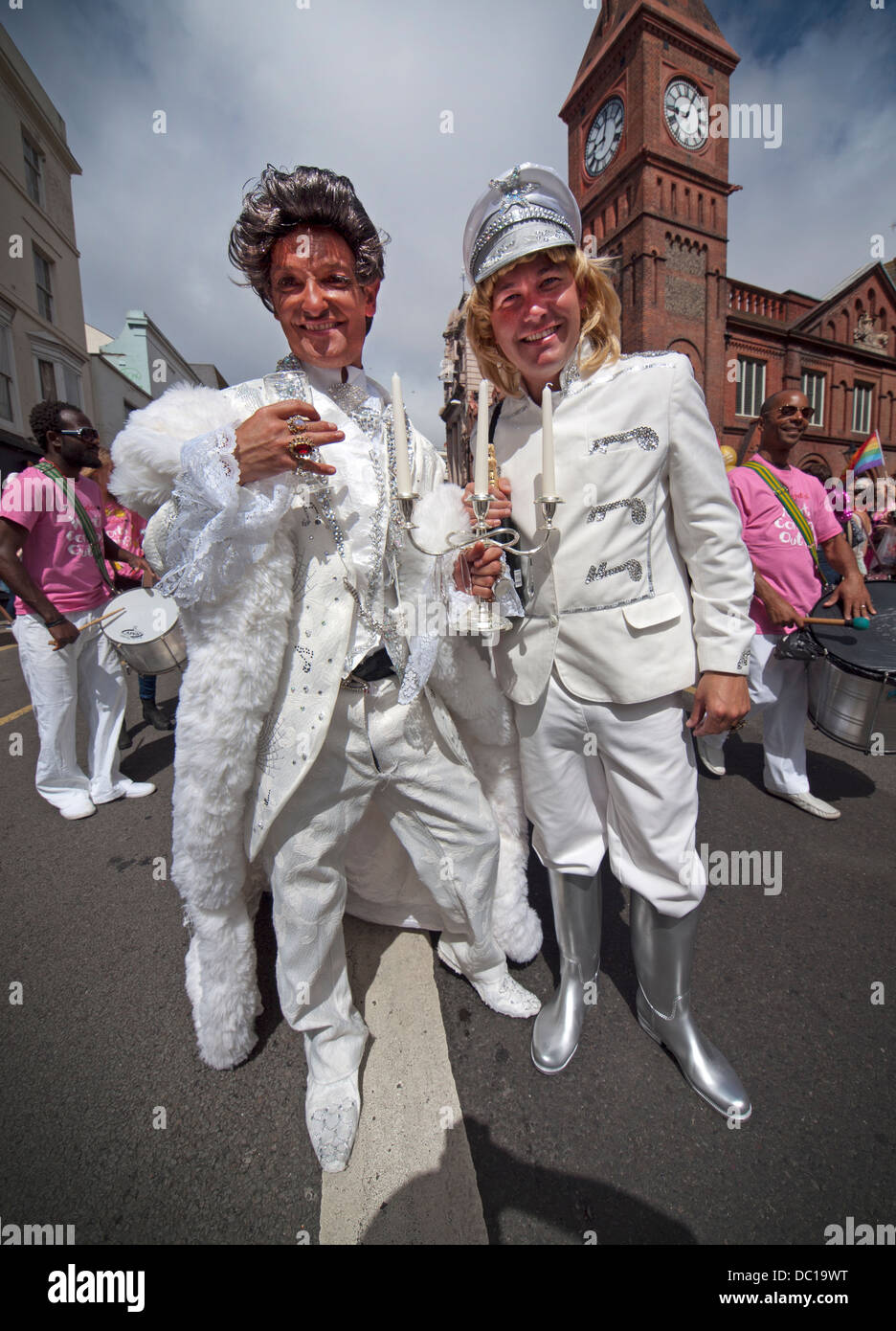 Les participants à Brighton Pride 2013 Banque D'Images