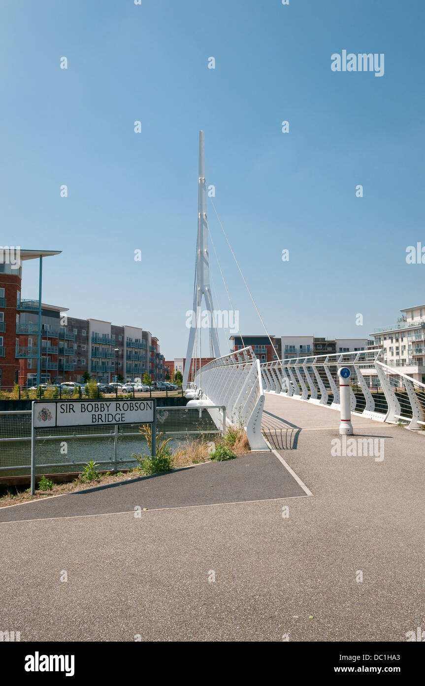 Sir Bobby Robson bridge à Ipswich, Suffolk, UK. Banque D'Images