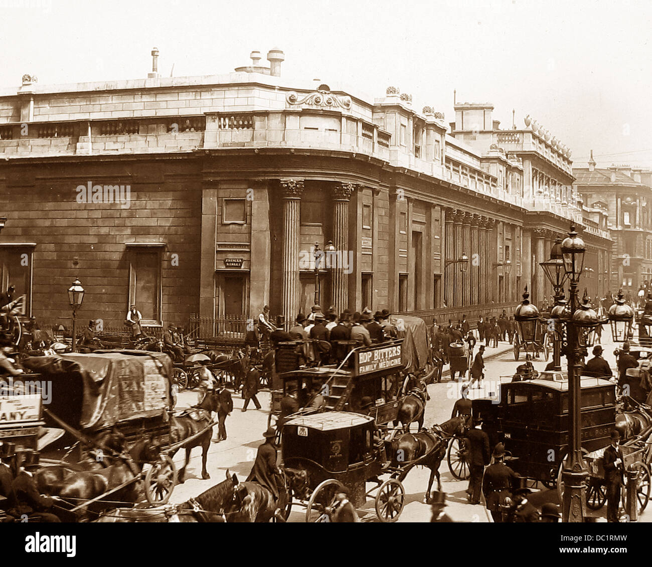 Banque d'Angleterre Londres victorienne Banque D'Images