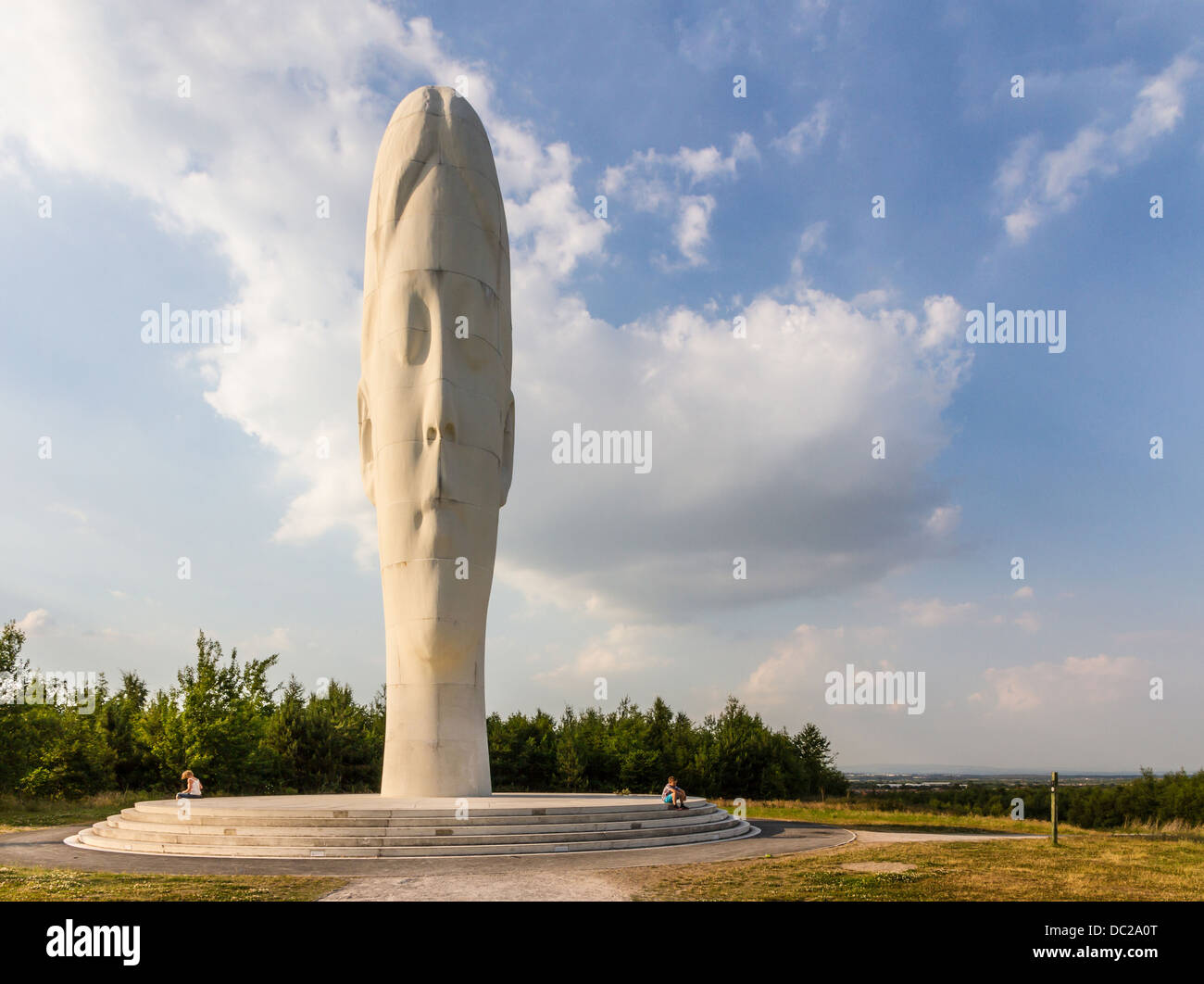 Rêve, une sculpture de 20m de haut en gras Forest Park, Sutton Manor Colliery, St Helens, Merseyside, Angleterre. Banque D'Images