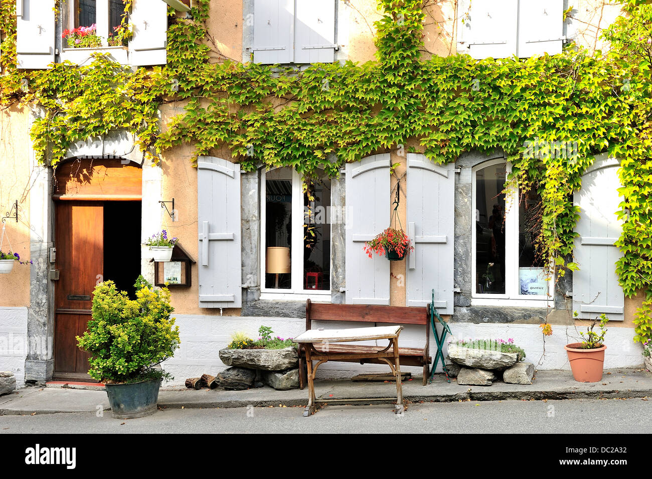 LUZ-SAINT-SAUVEUR (Hautes-Pyrénées, France) Banque D'Images