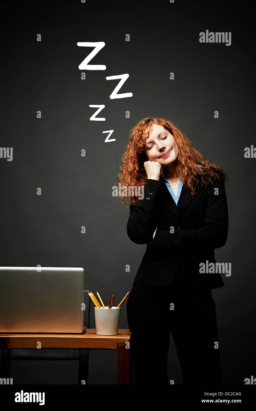 Femme dans un sommeil doux Banque D'Images