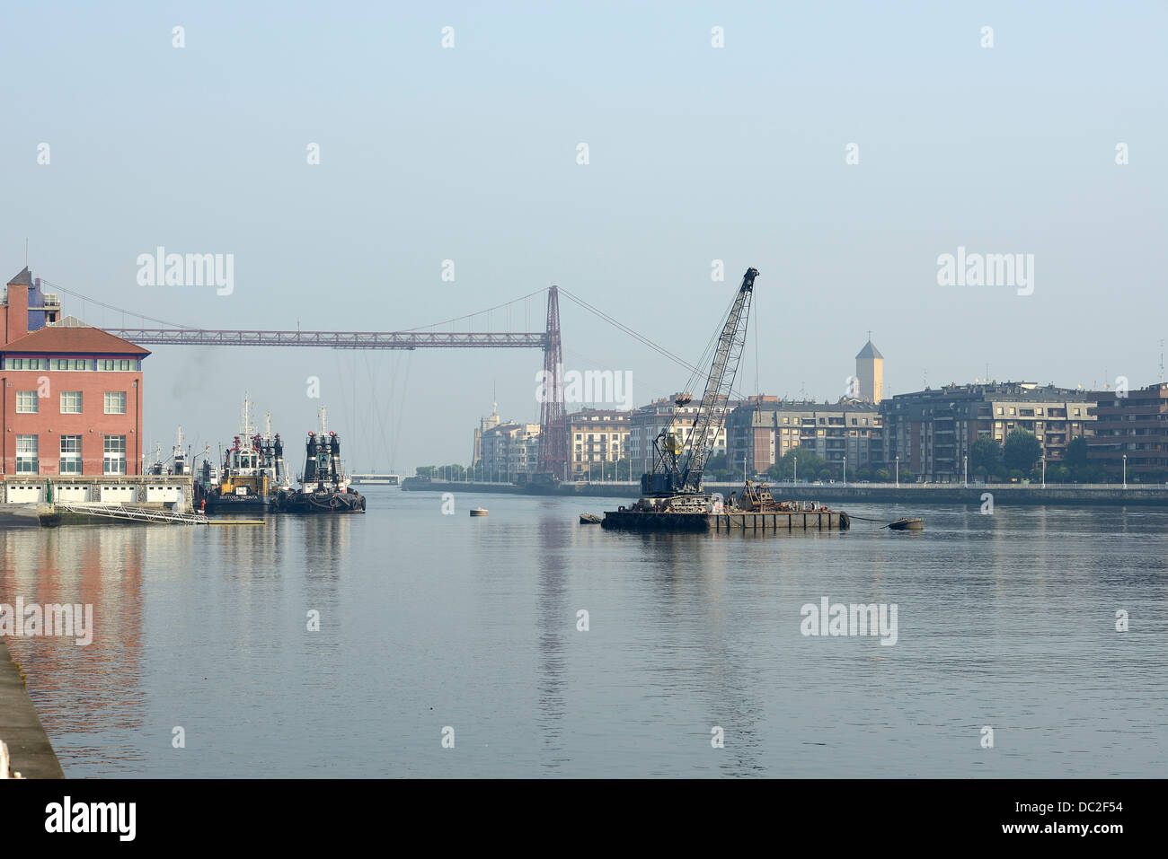 Pont de Biscaye, Bilbao, Biscaye, Pays Basque, Espagne Banque D'Images