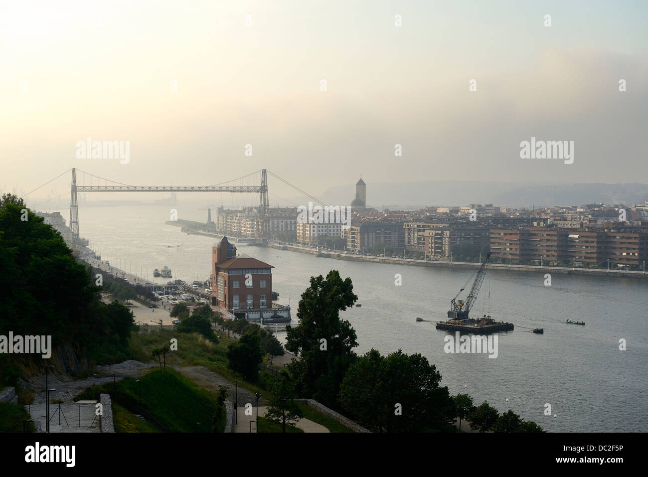 Pont de Biscaye, Bilbao, Biscaye, Pays Basque, Espagne Banque D'Images