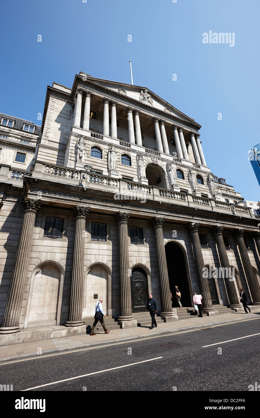 Siège de la banque d'angleterre Threadneedle Street London England uk Banque D'Images