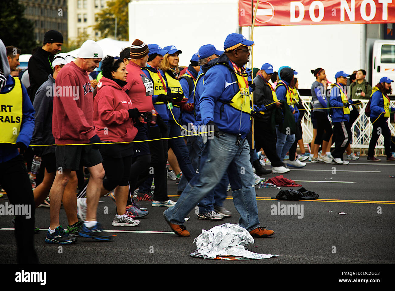 Les coureurs de marathon Banque D'Images