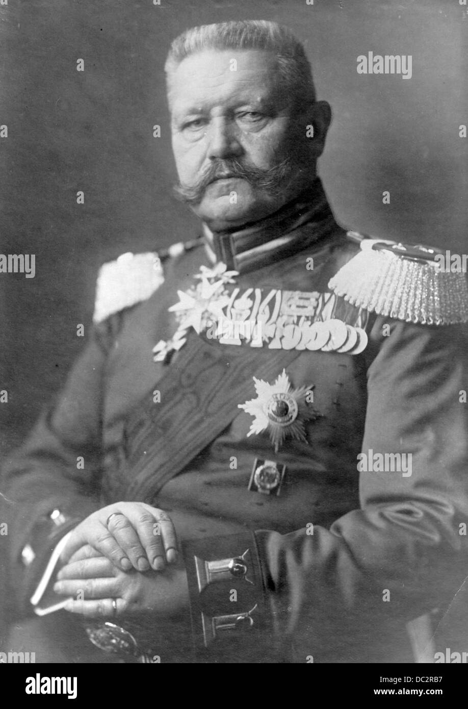 Portrait du maréchal Paul von Hindenburg (vers 1914). Date et lieu inconnus. Fotoarchiv für Zeitgeschichte Banque D'Images