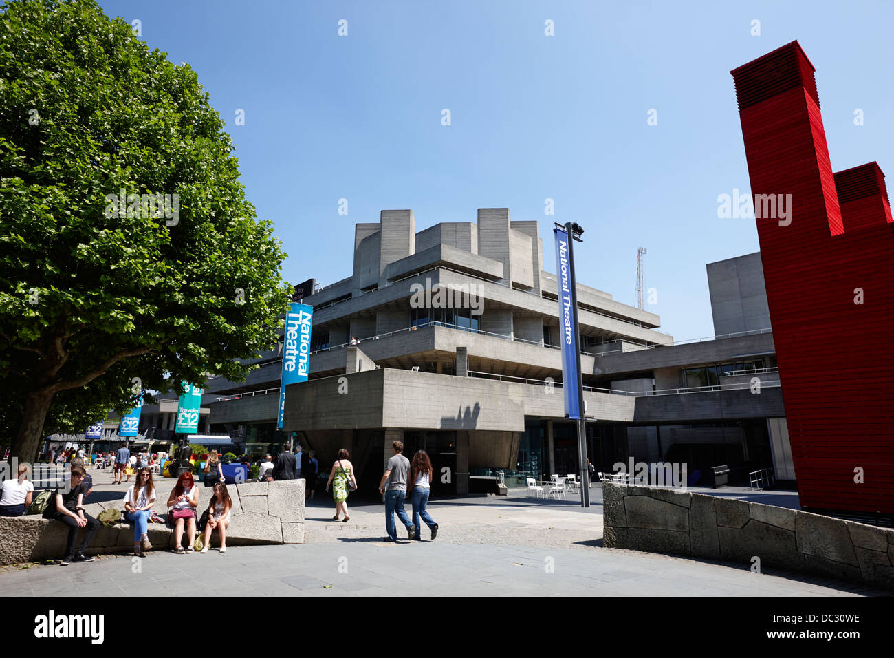 Royal National Theatre rive sud London England UK Banque D'Images