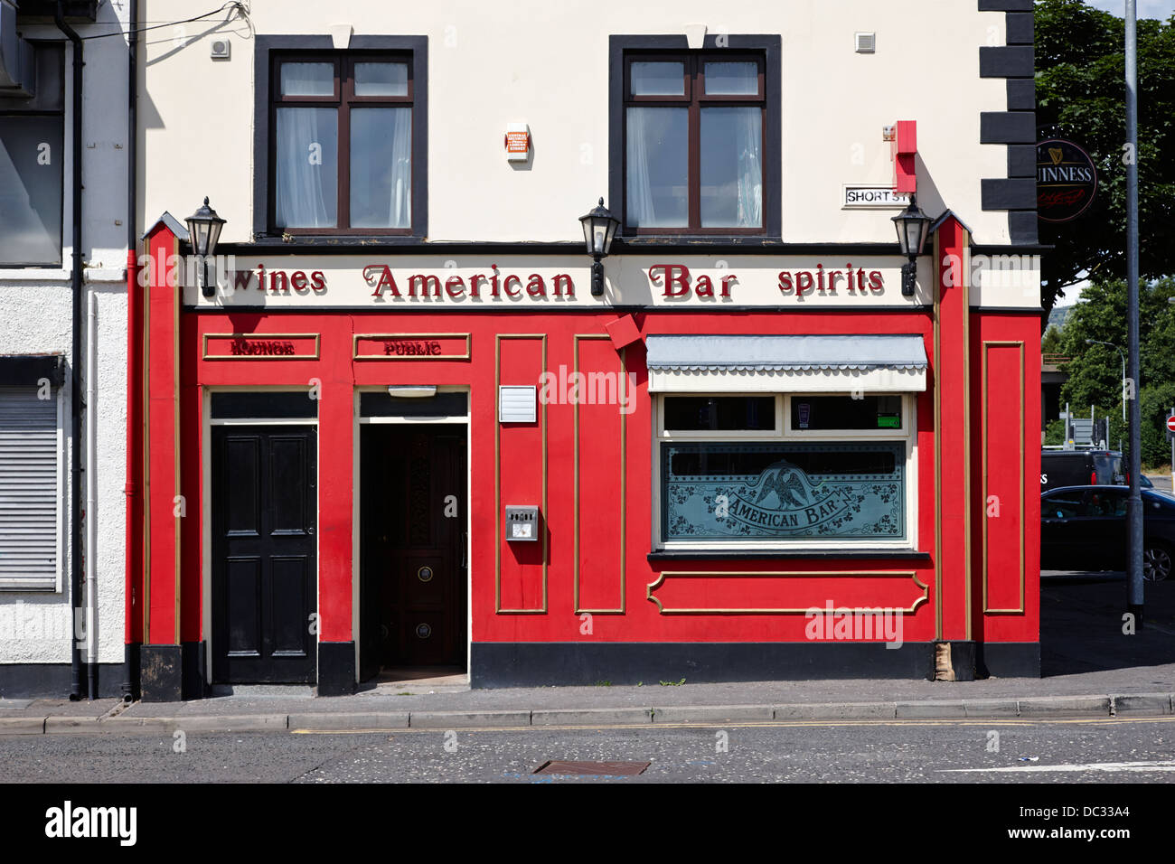 Le Bar Américain de l'Irlande du Nord Belfast sailortown UK Banque D'Images