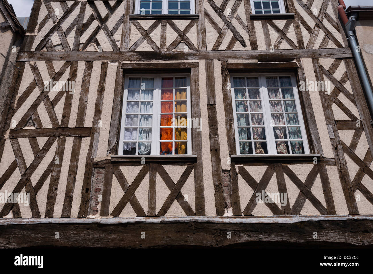 La maison à ossature bois à Chartres, France Banque D'Images