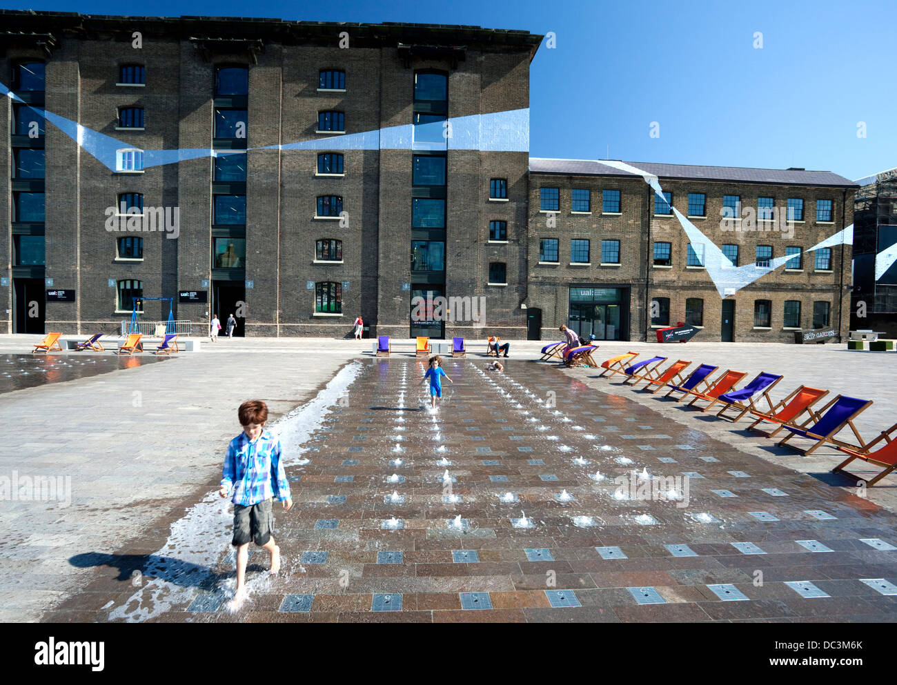 Grenier Square, Kings Cross, London Banque D'Images