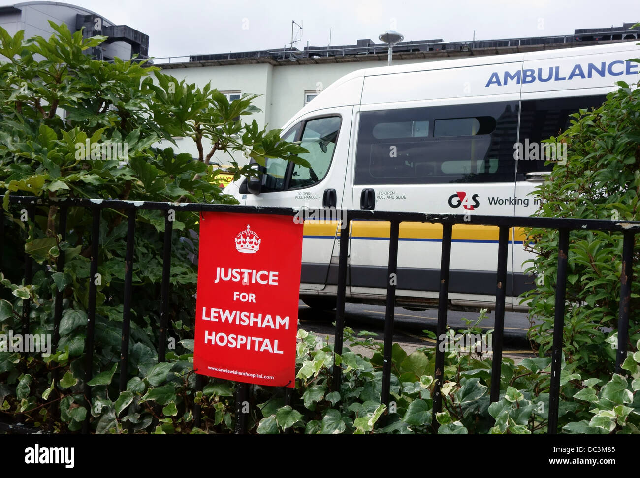 Lewisham Hospital, Londres du sud a gagné la bataille juridique contre Jeremy Hunt Secrétaire de la Santé Banque D'Images