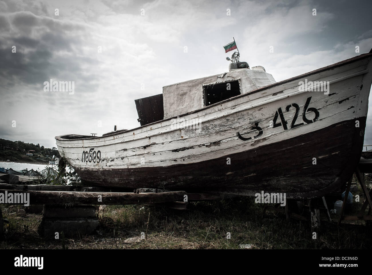 Bateau en bois Banque D'Images