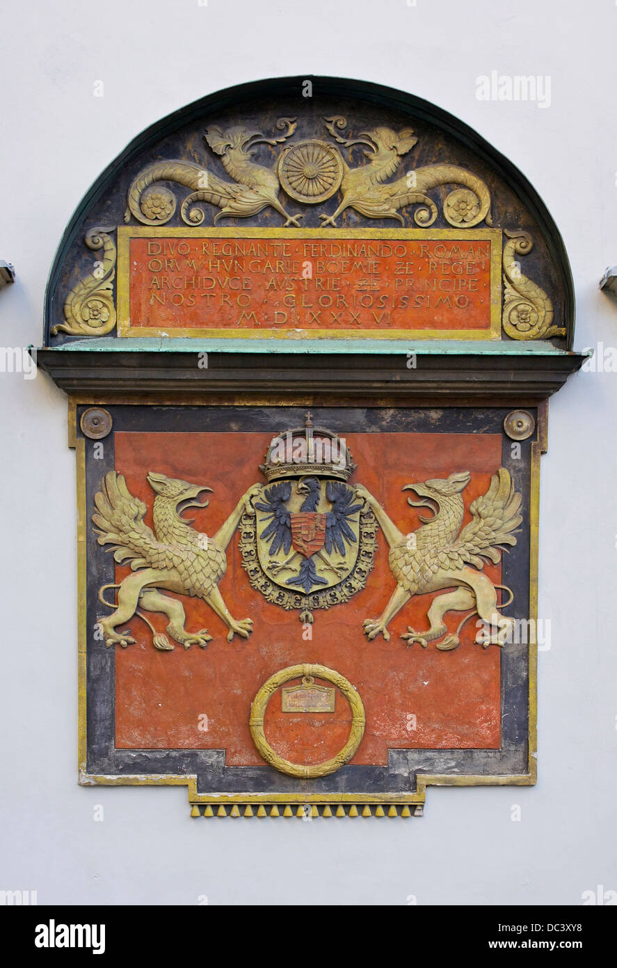 L'AOC de la plus tard, Ferdinand I, empereur romain saint, comme roi des Romains, de Hongrie, de Bohême, et de l'Archiduc d'Autriche, en Banque D'Images