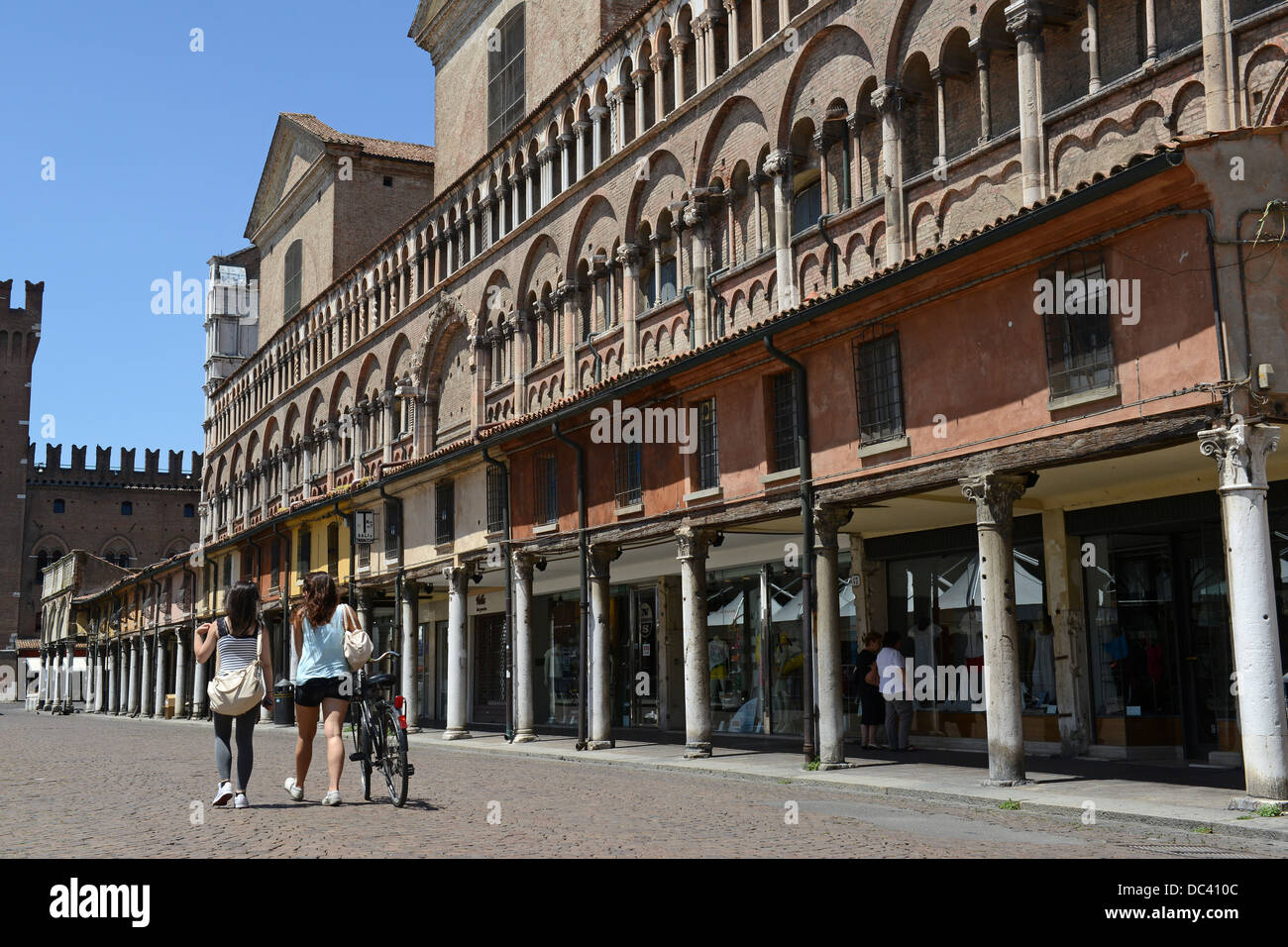 Ferrara en Emilia-Romagna Italie du nord Banque D'Images