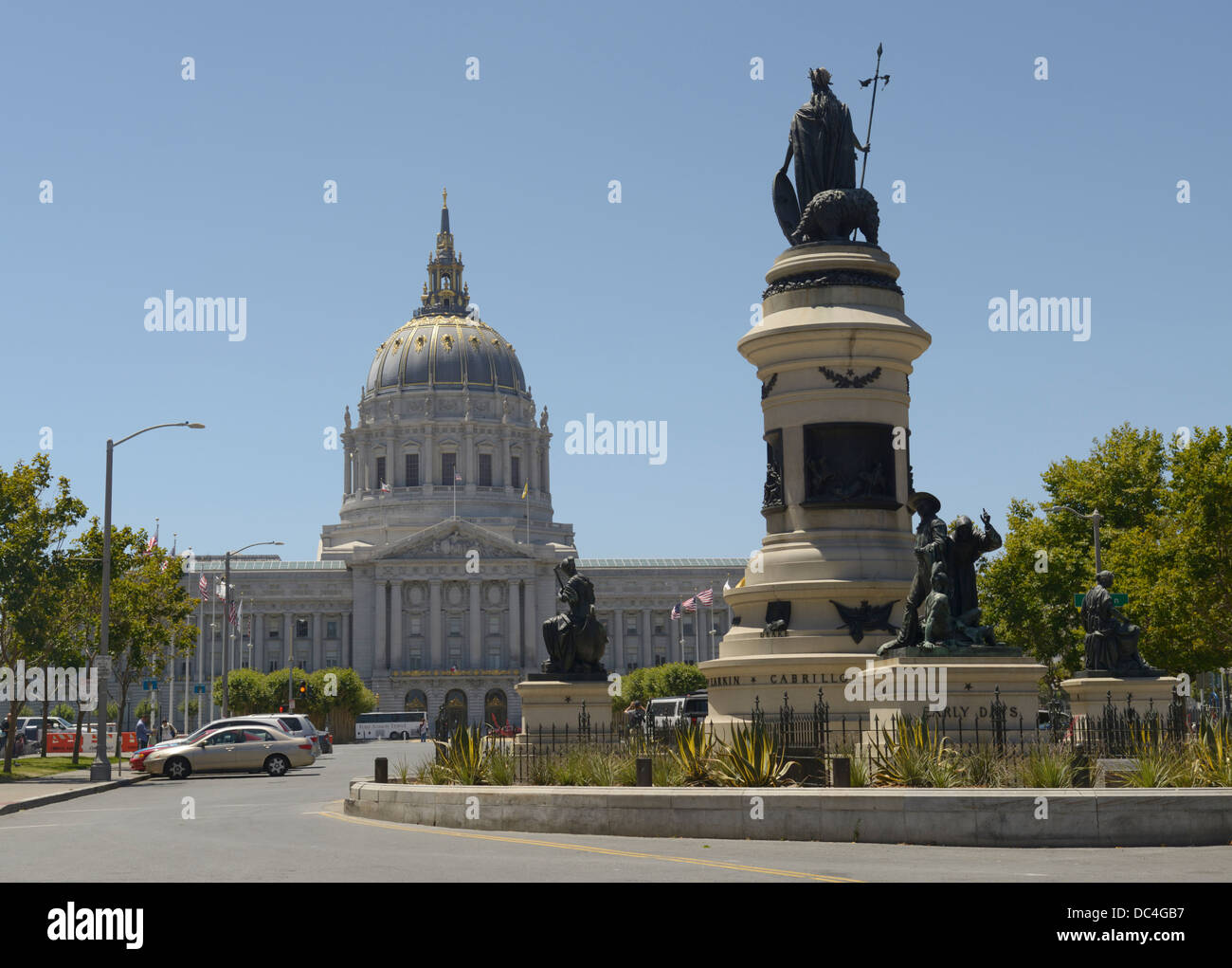 L'hôtel de ville de San Francisco, CA Banque D'Images