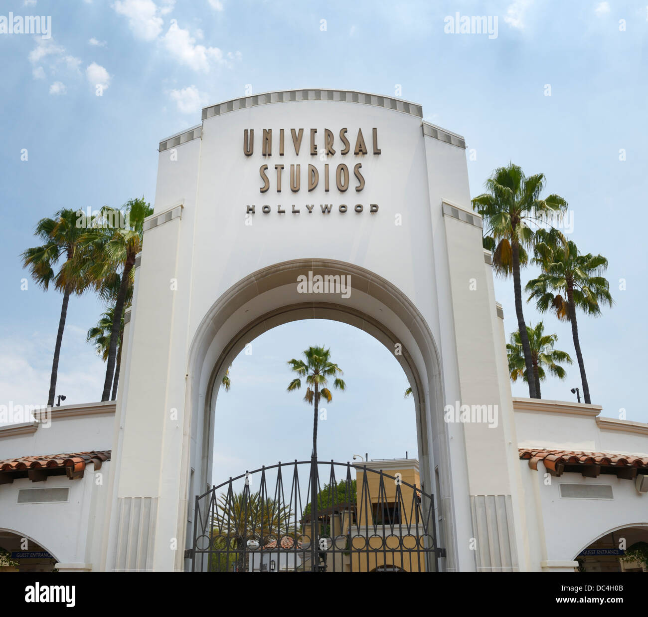 L'entrée des Studios Universal, Hollywood, CA Banque D'Images