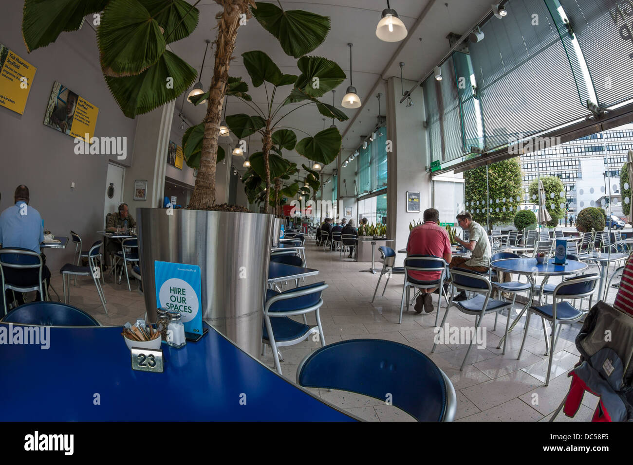 Museum Cafe, galeries Millennium, Sheffield Banque D'Images