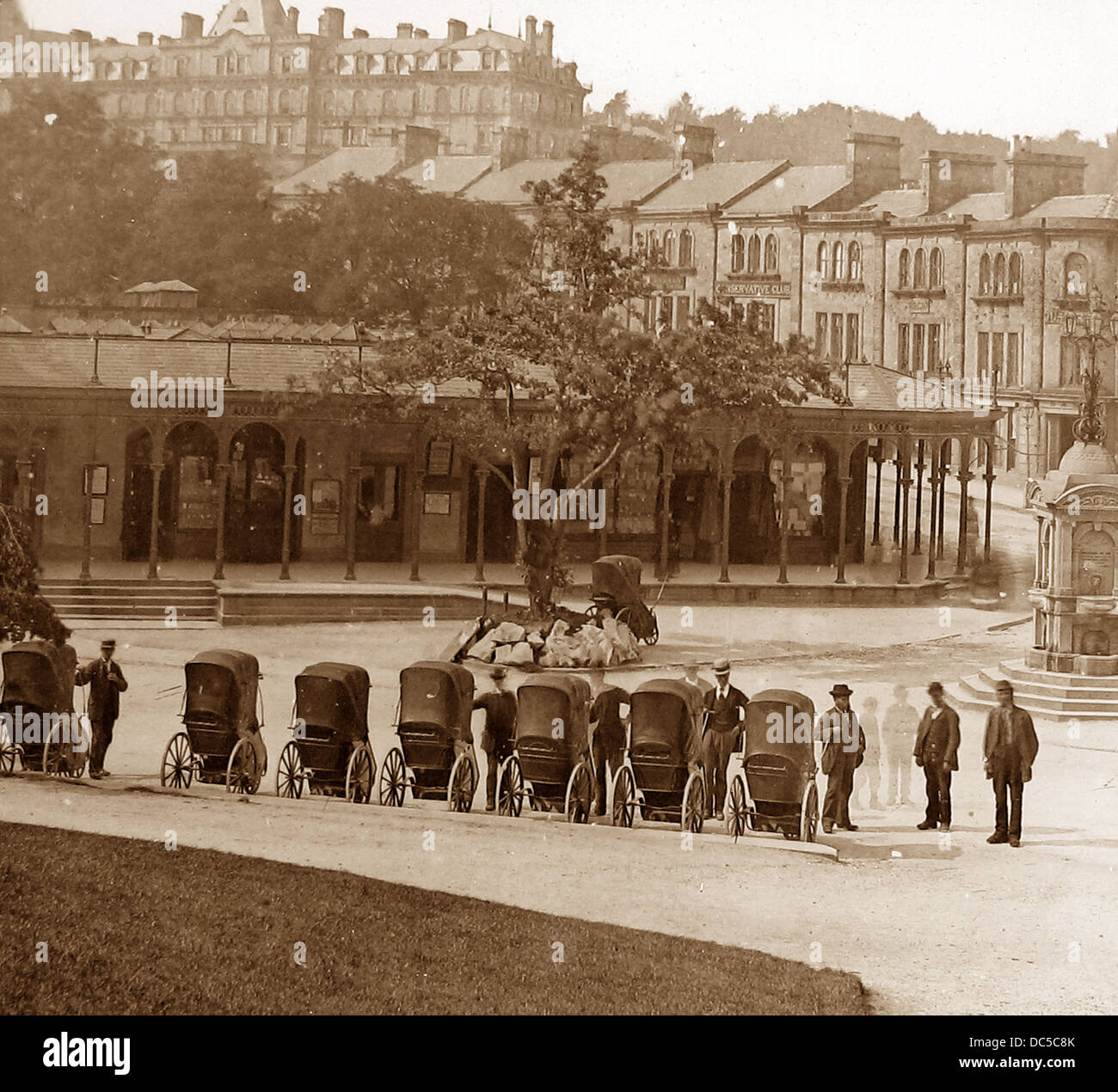 Buxton les bains chauds de l'époque victorienne Banque D'Images