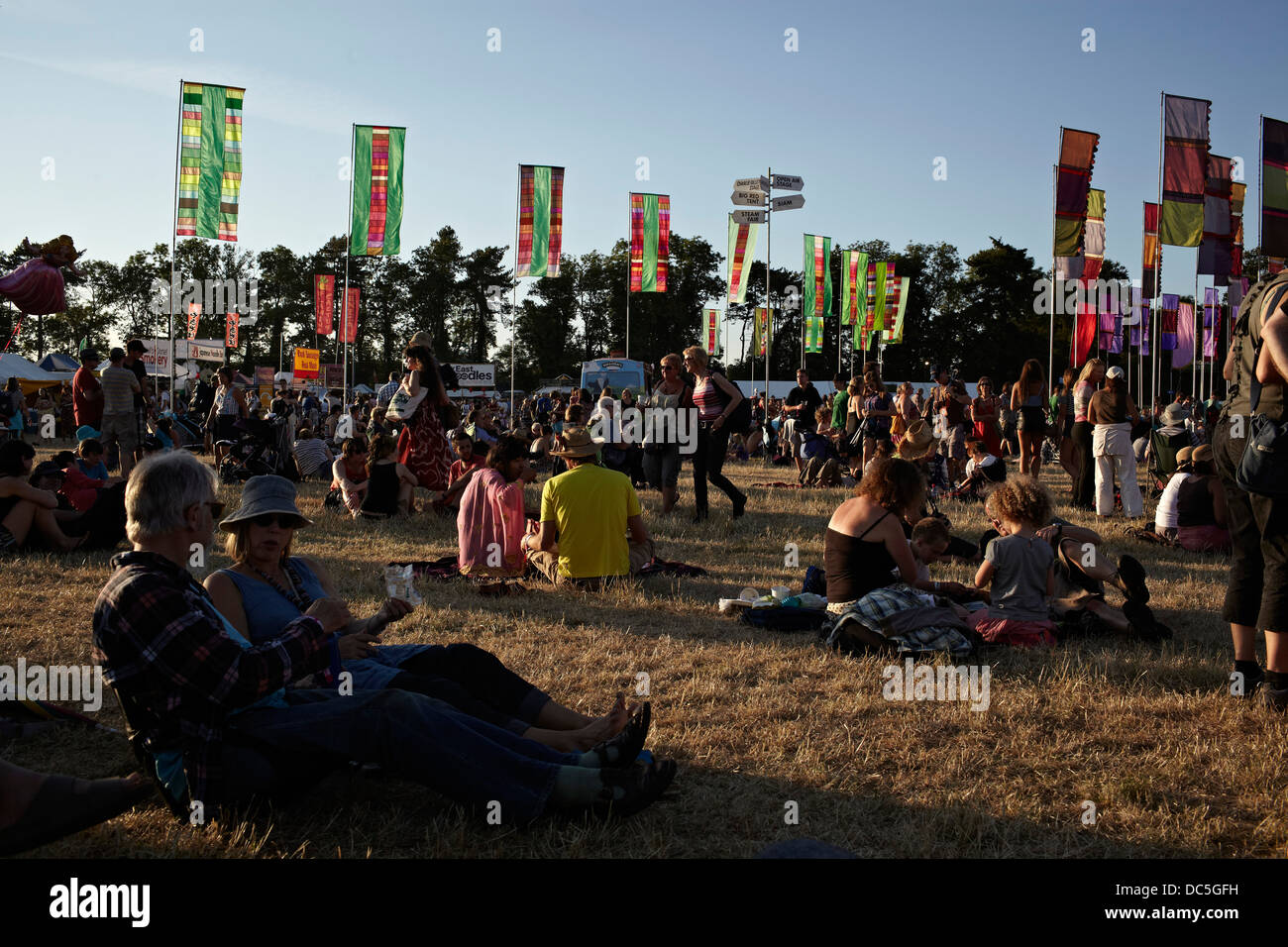 Charlton Park, Wiltshire, Angleterre - (WOMAD World of Music Arts and Dance Festival 2013). Banque D'Images