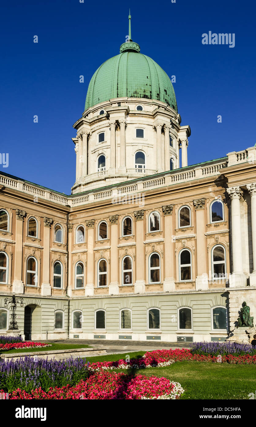 Château de Buda a été construit sur la pointe sud de la colline du Château dans 1265AD, célèbre pour baroque médiéval. Budapest, Hongrie. Banque D'Images