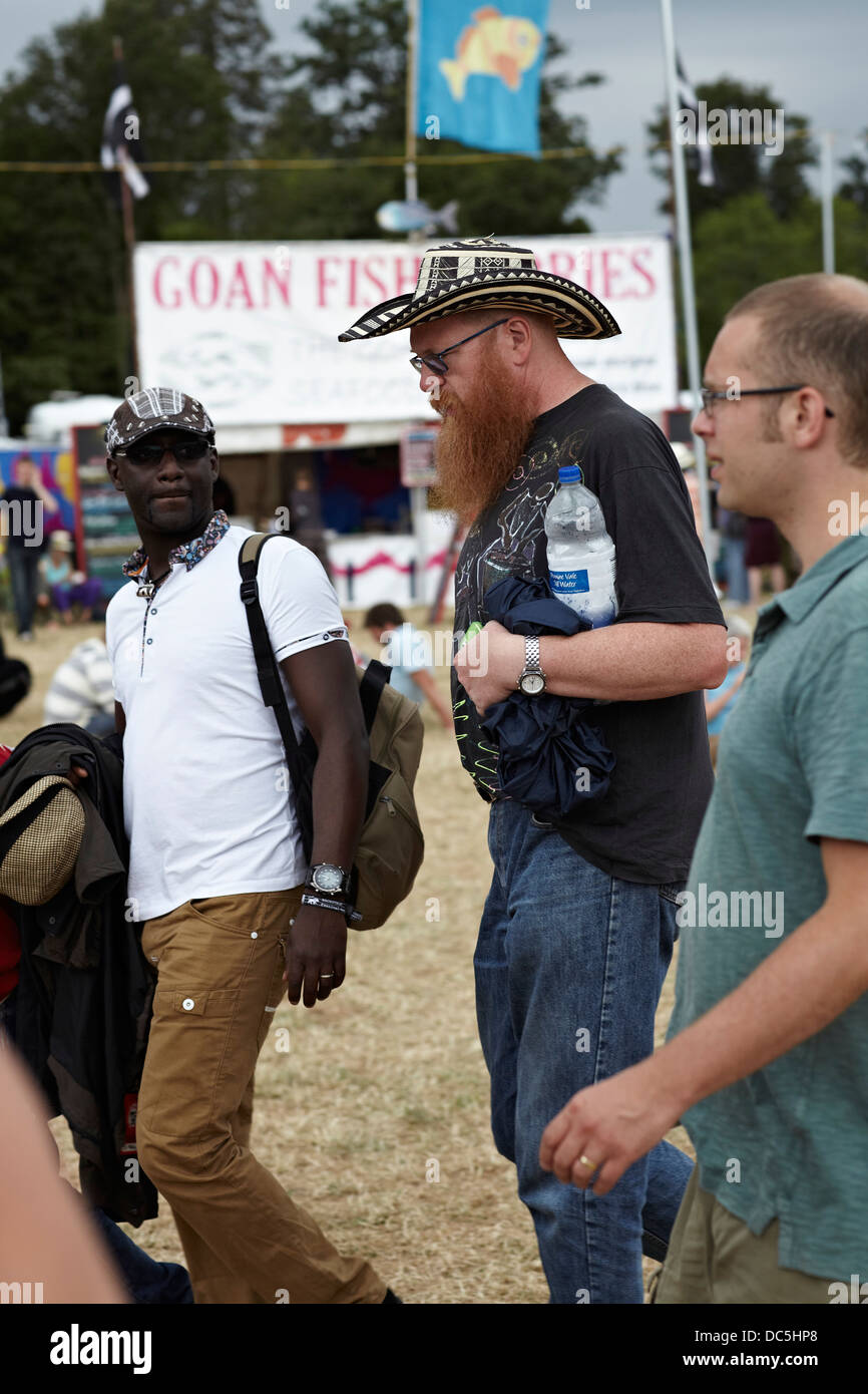 Charlton Park, Wiltshire, Angleterre - (WOMAD World of Music Arts and Dance Festival 2013). Banque D'Images