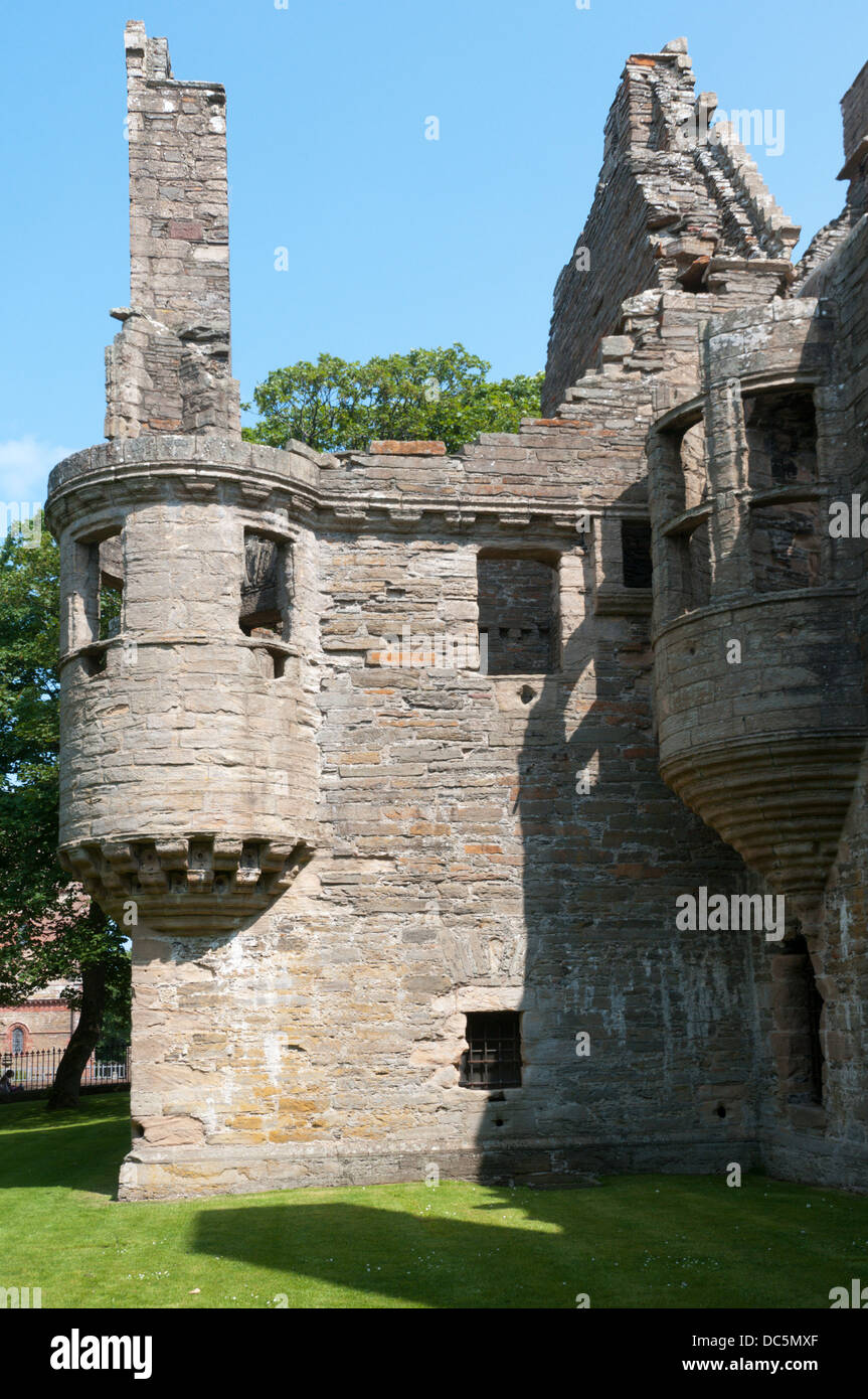 L'Earl's Palace de Kirkwall, la capitale d'Orkney. Banque D'Images