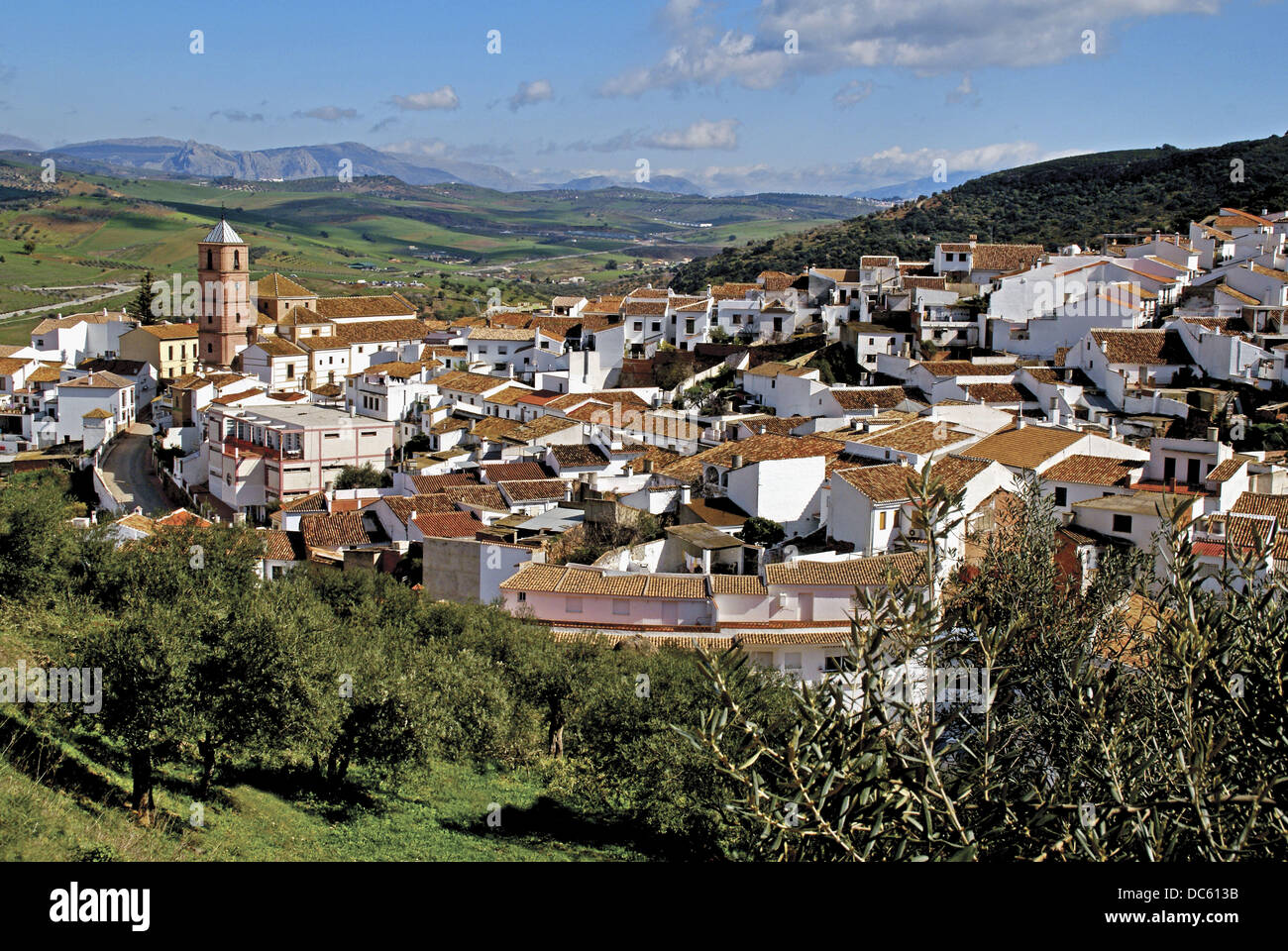 Village de Capellades. La province de Málaga. L'Andalousie. L'Espagne. Banque D'Images
