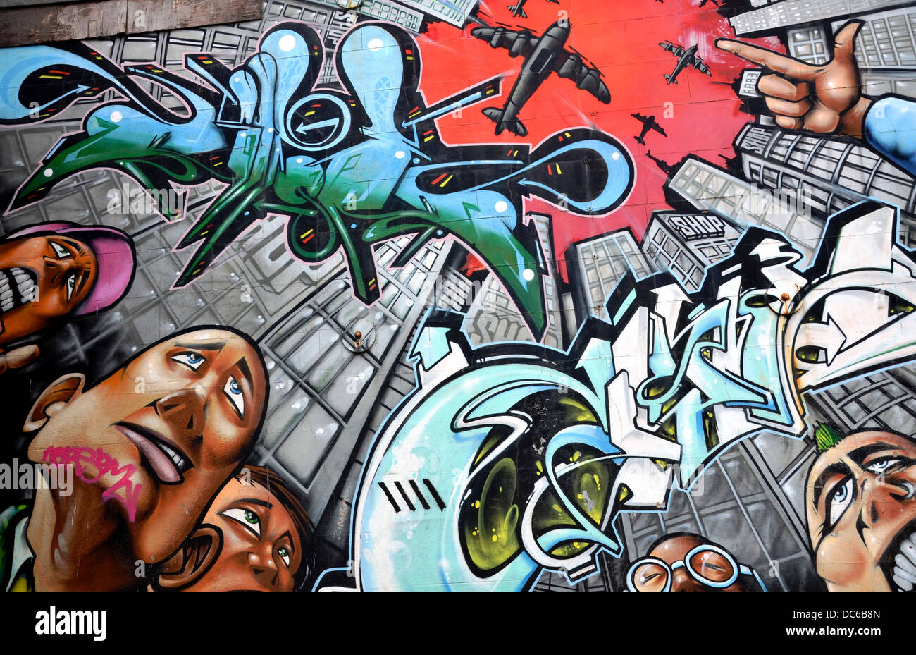 Les graffitis à Brighton Banque D'Images