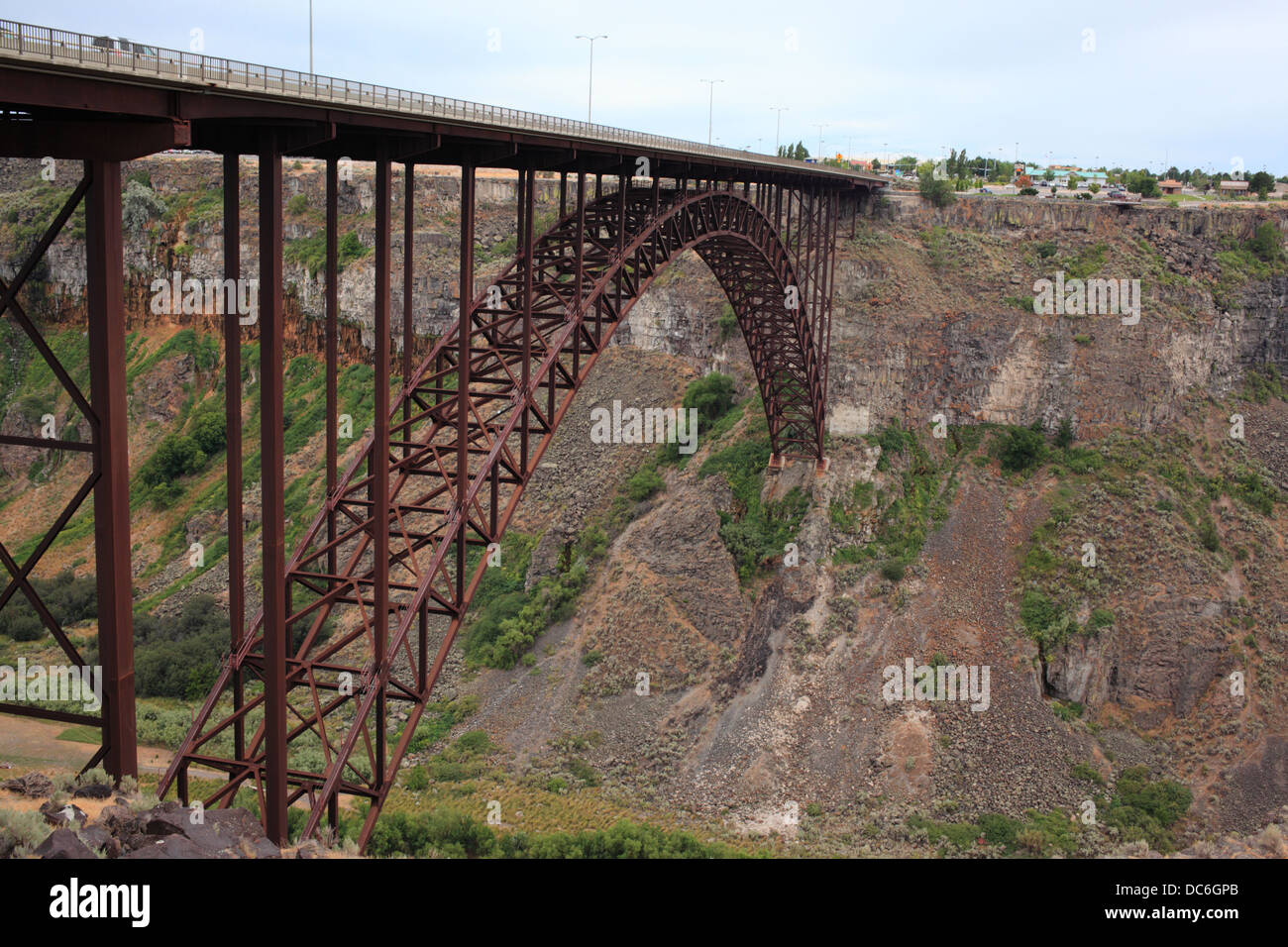 Perrine Bridge à Twin Falls (Idaho, USA) Banque D'Images