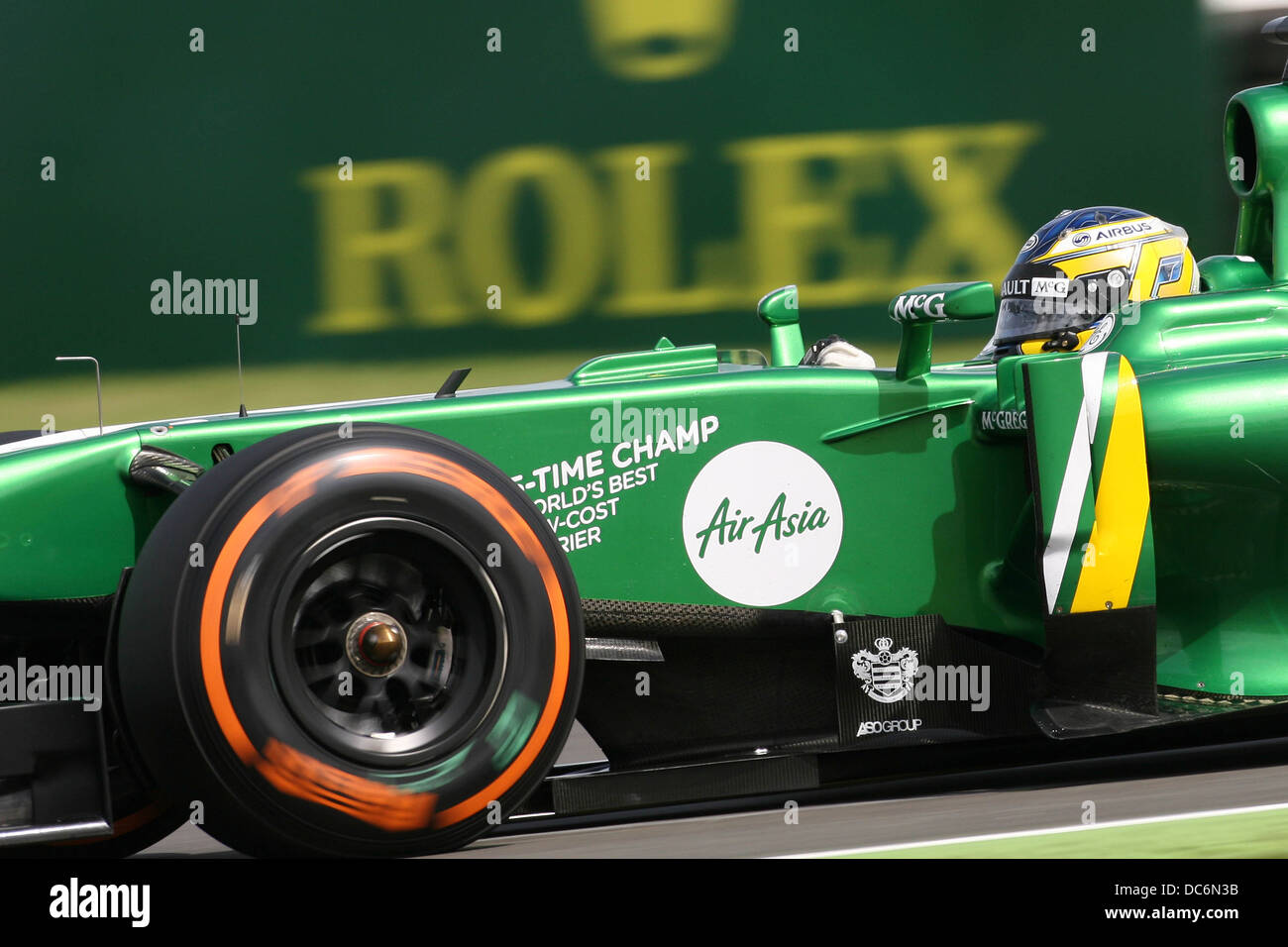 Caterham F1, Guido van der Garde, 2013 Grand Prix de Grande-Bretagne, Silverstone. Banque D'Images