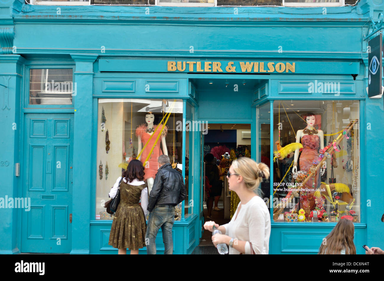 Butler et Wilson fashion store dans South Molton Street, Mayfair, London, UK. Banque D'Images