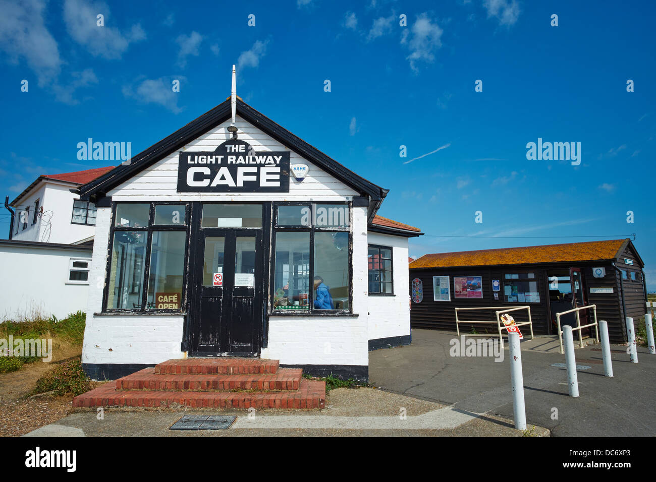 La gare de dormeur & Cafe, Dungeness Kent UK Banque D'Images