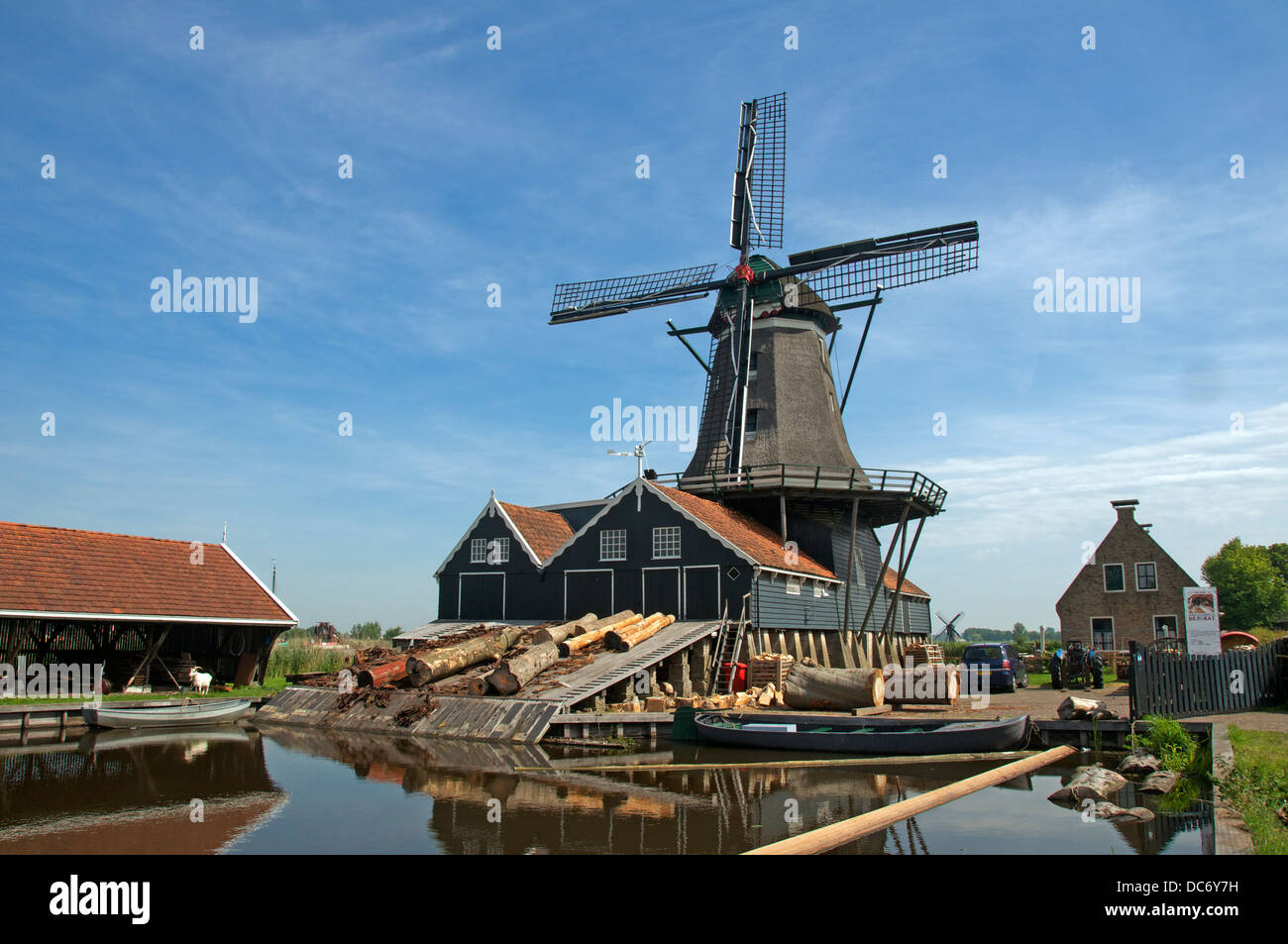 Le Rat un moulin à IJlst Friesland Holland Banque D'Images