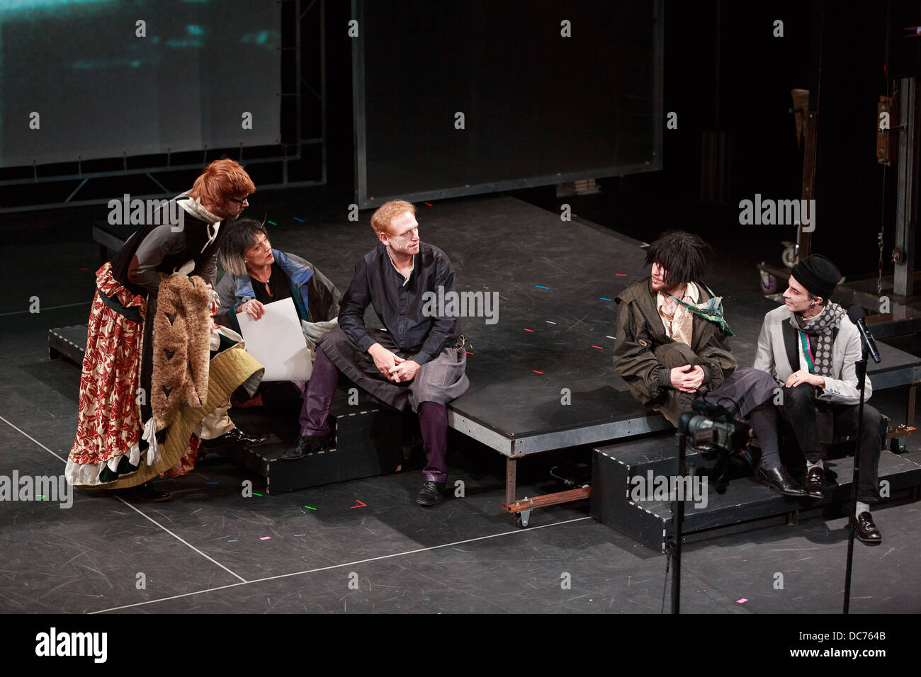 Dans la répétition Hamlet théâtre Lyceum pendant le Festival International d'Édimbourg Banque D'Images