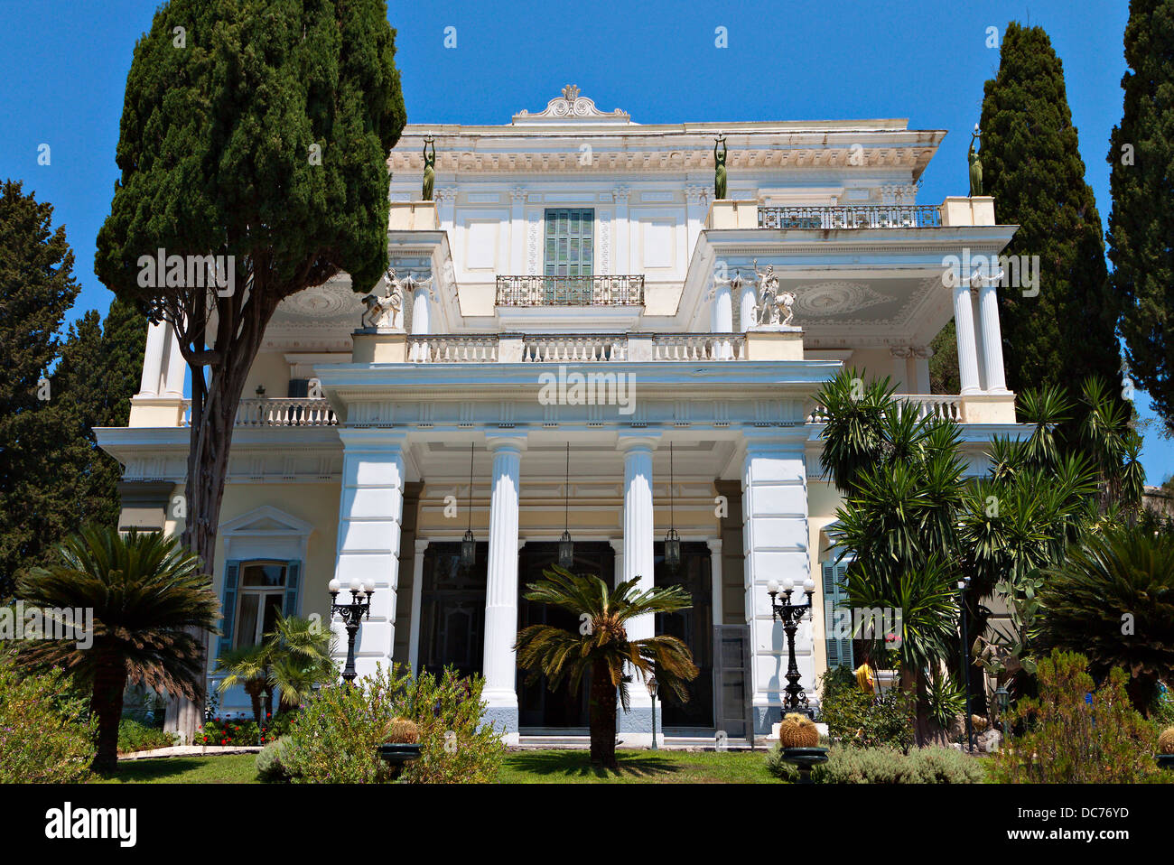 Palais Achilleion à l'île de Corfou en Grèce Banque D'Images
