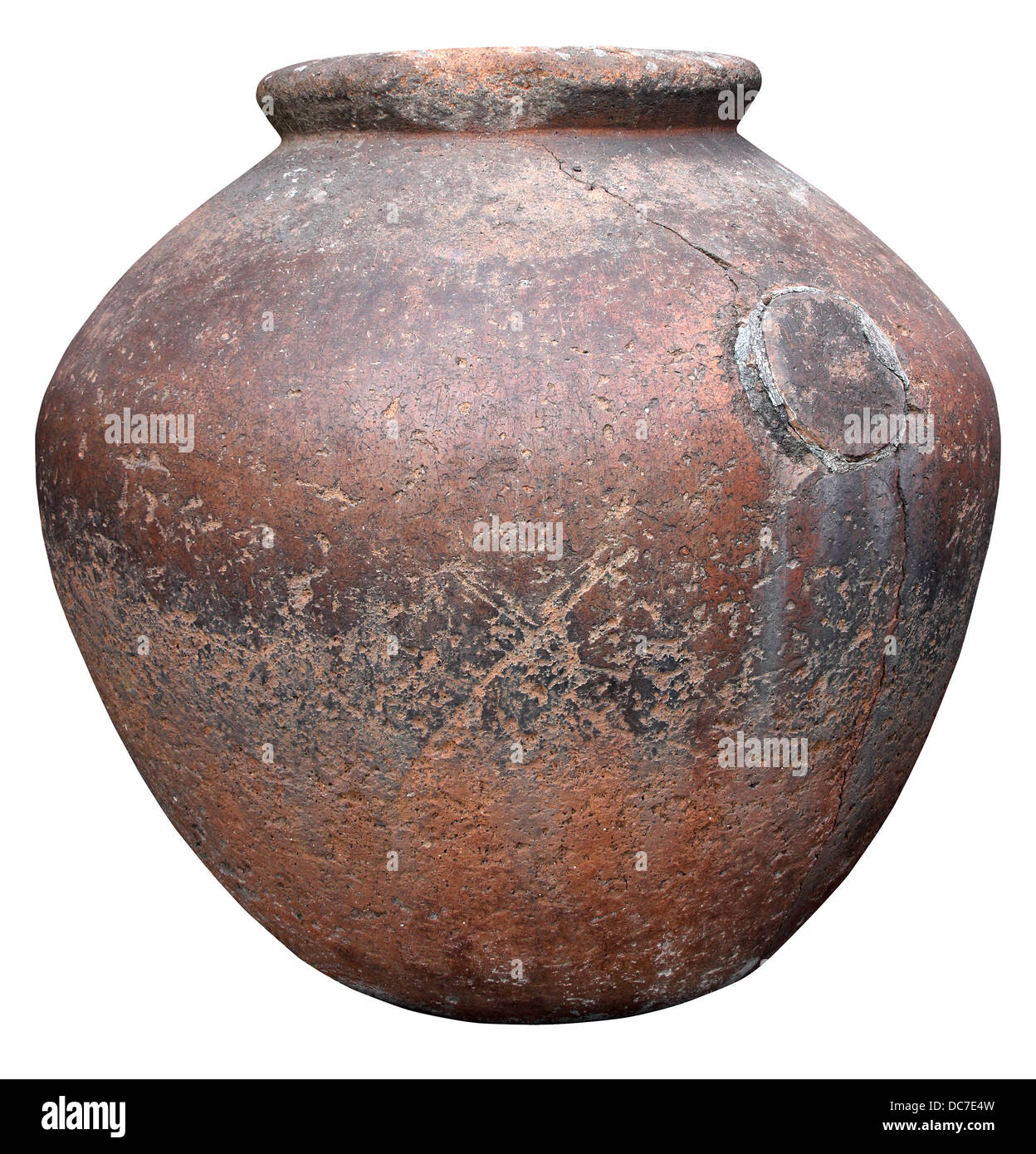 L'ancienne cité romaine des pots d'argile pour la conservation du vin Banque D'Images