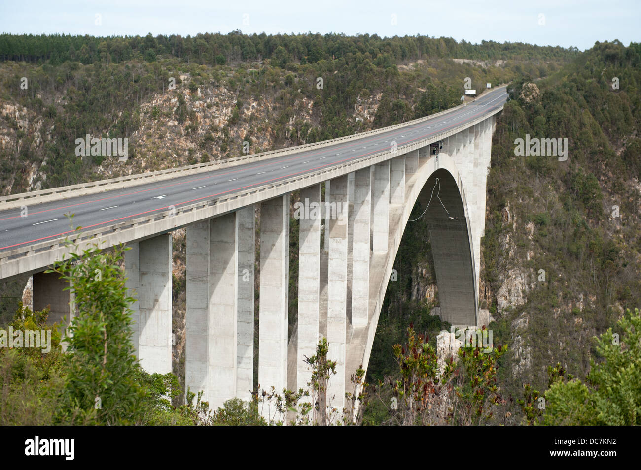 Saut de Bloukrans Bridge, Garden Route, South Africa Banque D'Images